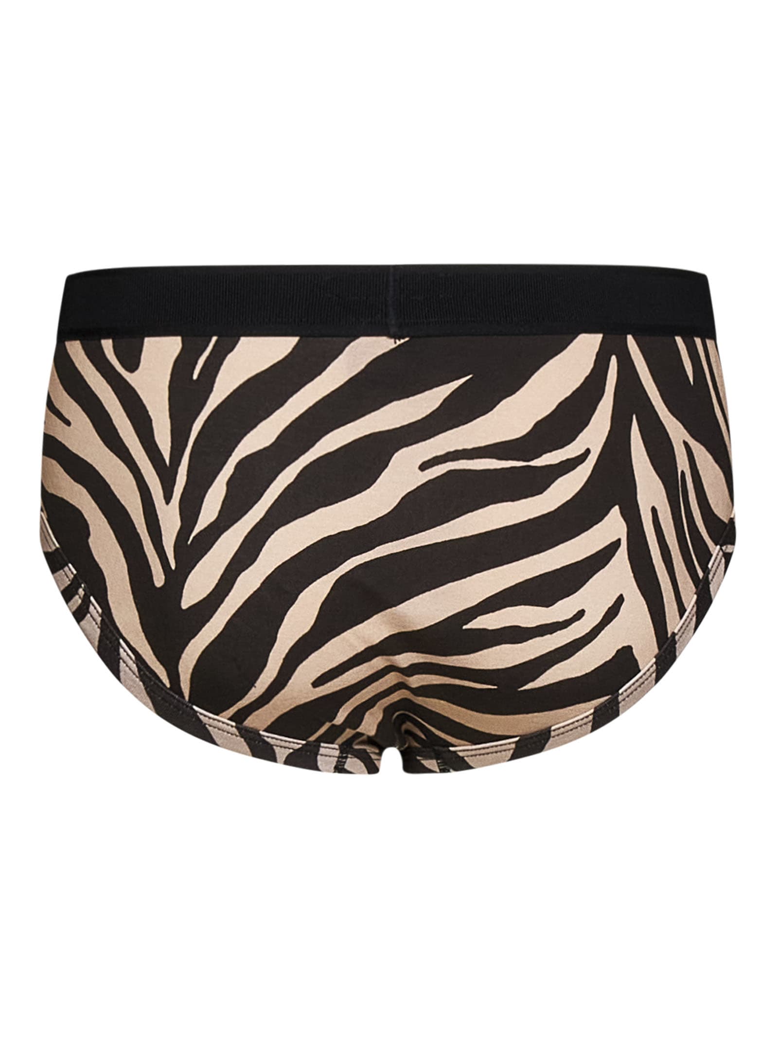 Tom Ford Zebra Pattern Stretch Cotton Slip In Brown