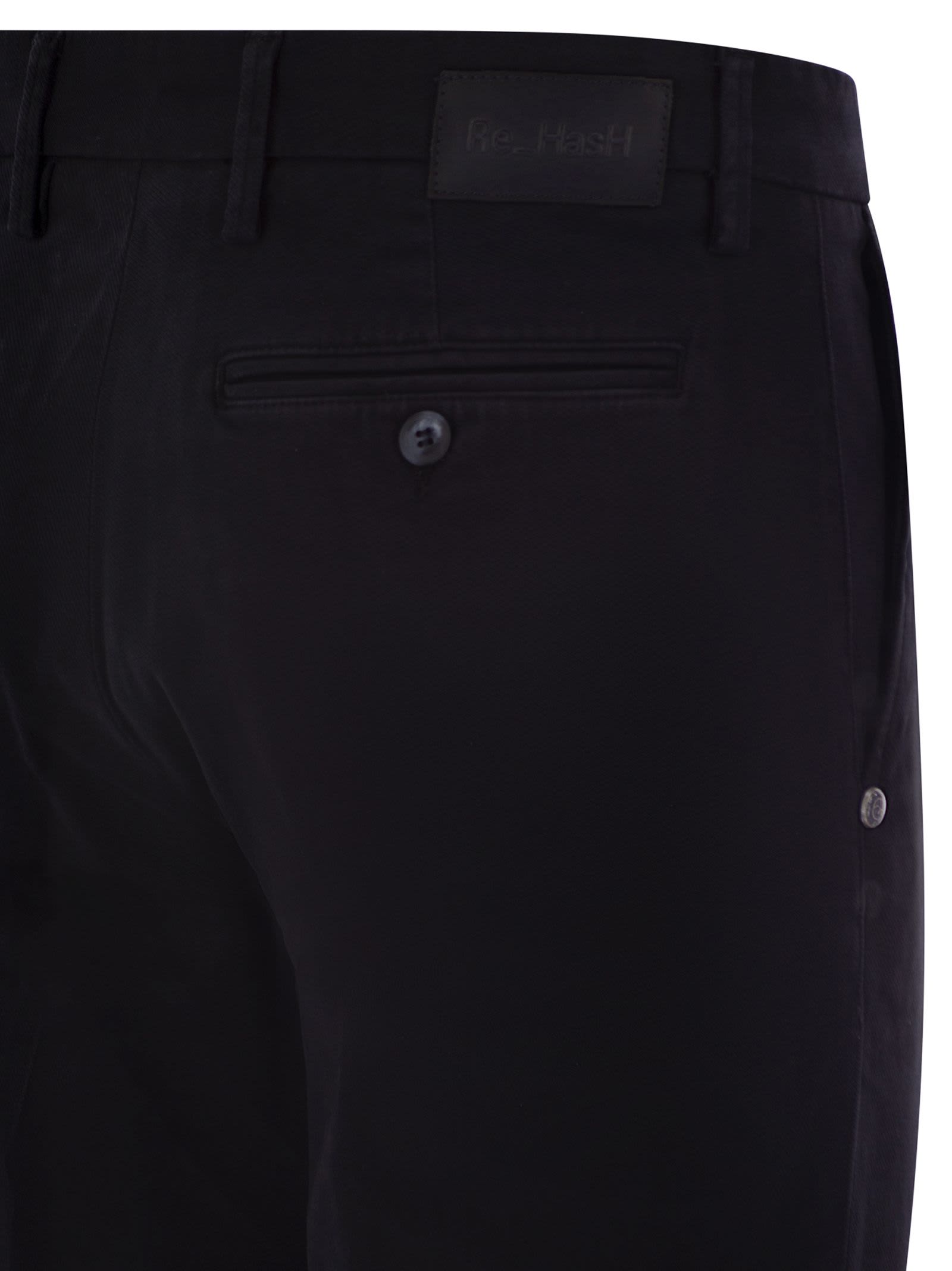 Re-hash Mucha - Stretch Cotton And Lyocell Chino In Blue
