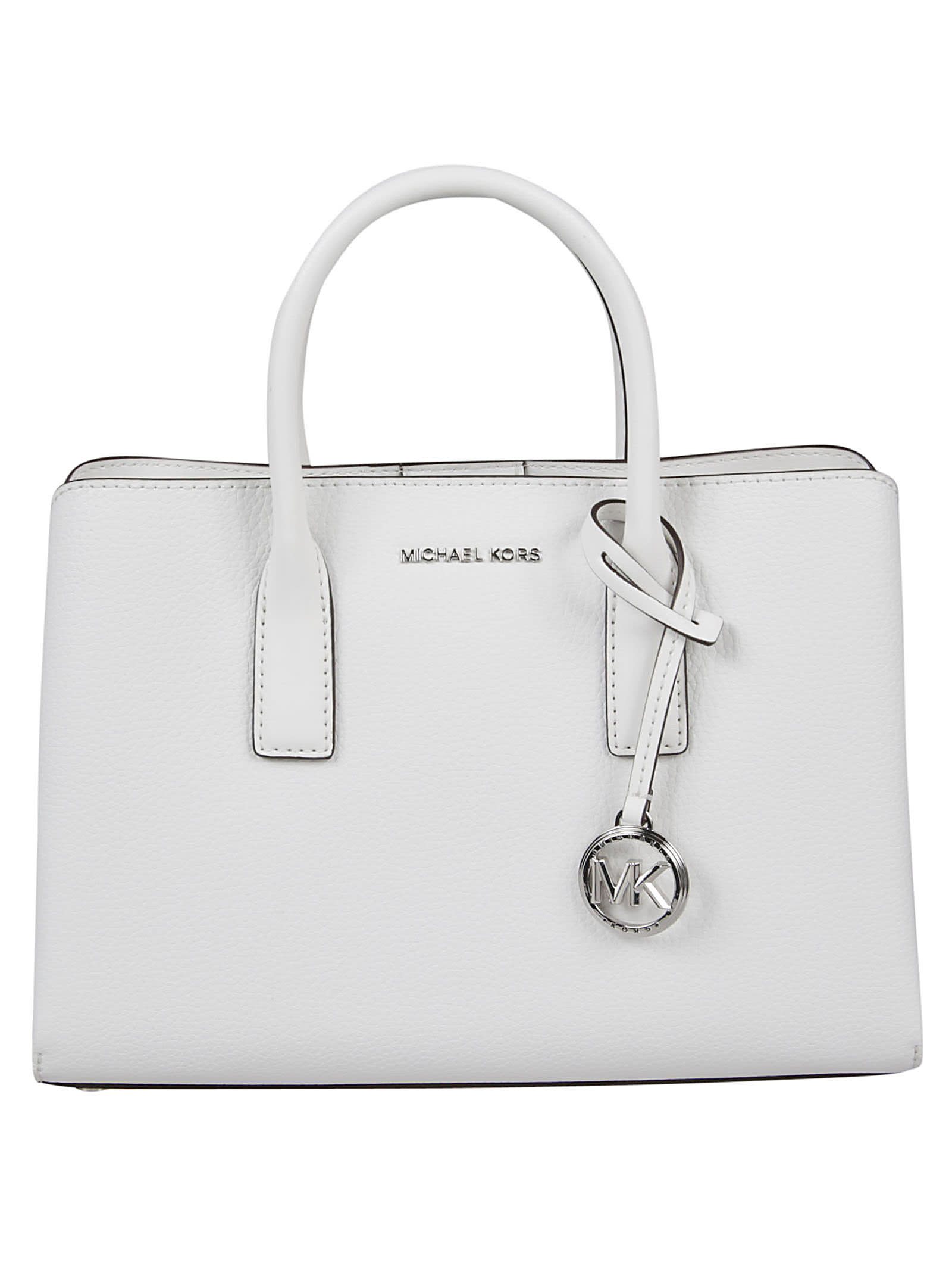 Shop Michael Kors Small Ruthie Satchel In Optic White