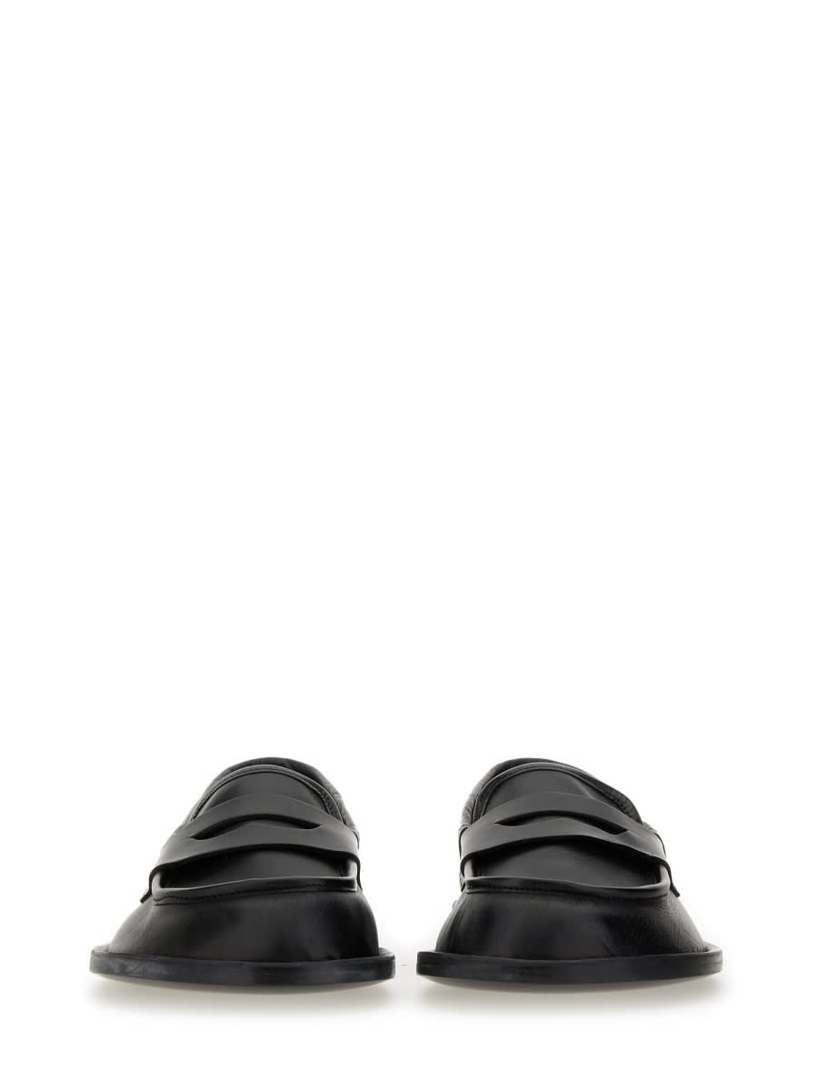 Moschino Desert Penny Strap Loafers In Black