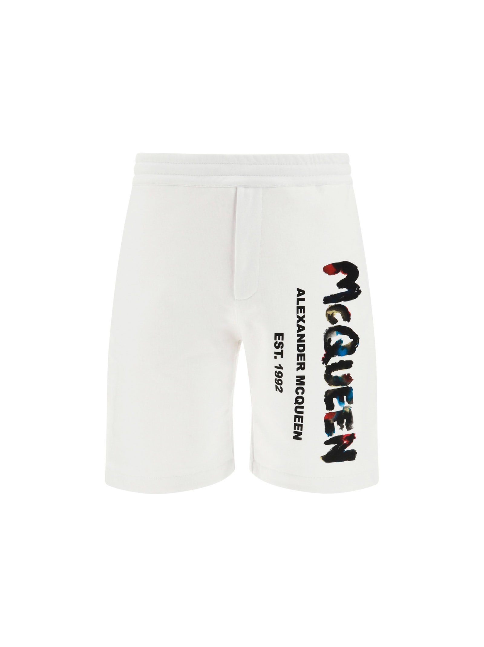 Shop Alexander Mcqueen Shorts In White