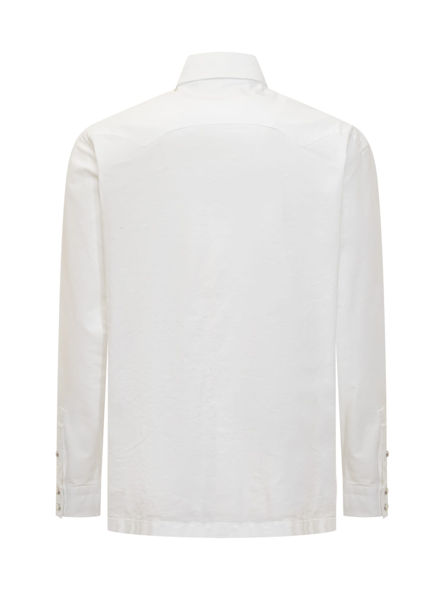 Shop Palm Angels Monogram Pa Shirt In Off White Black