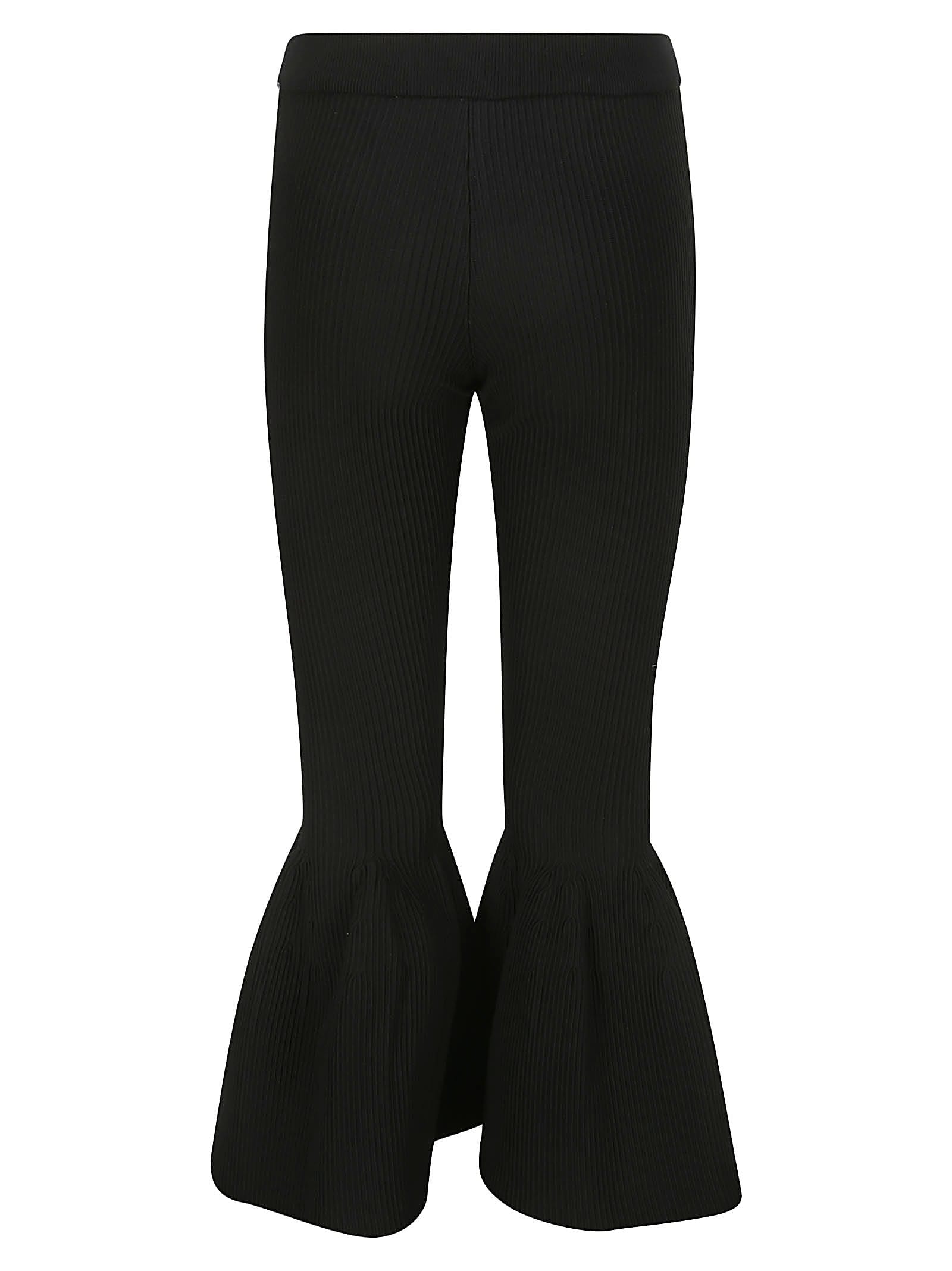 Shop Cfcl Hypha Tight Bell Bottom Pants In Black