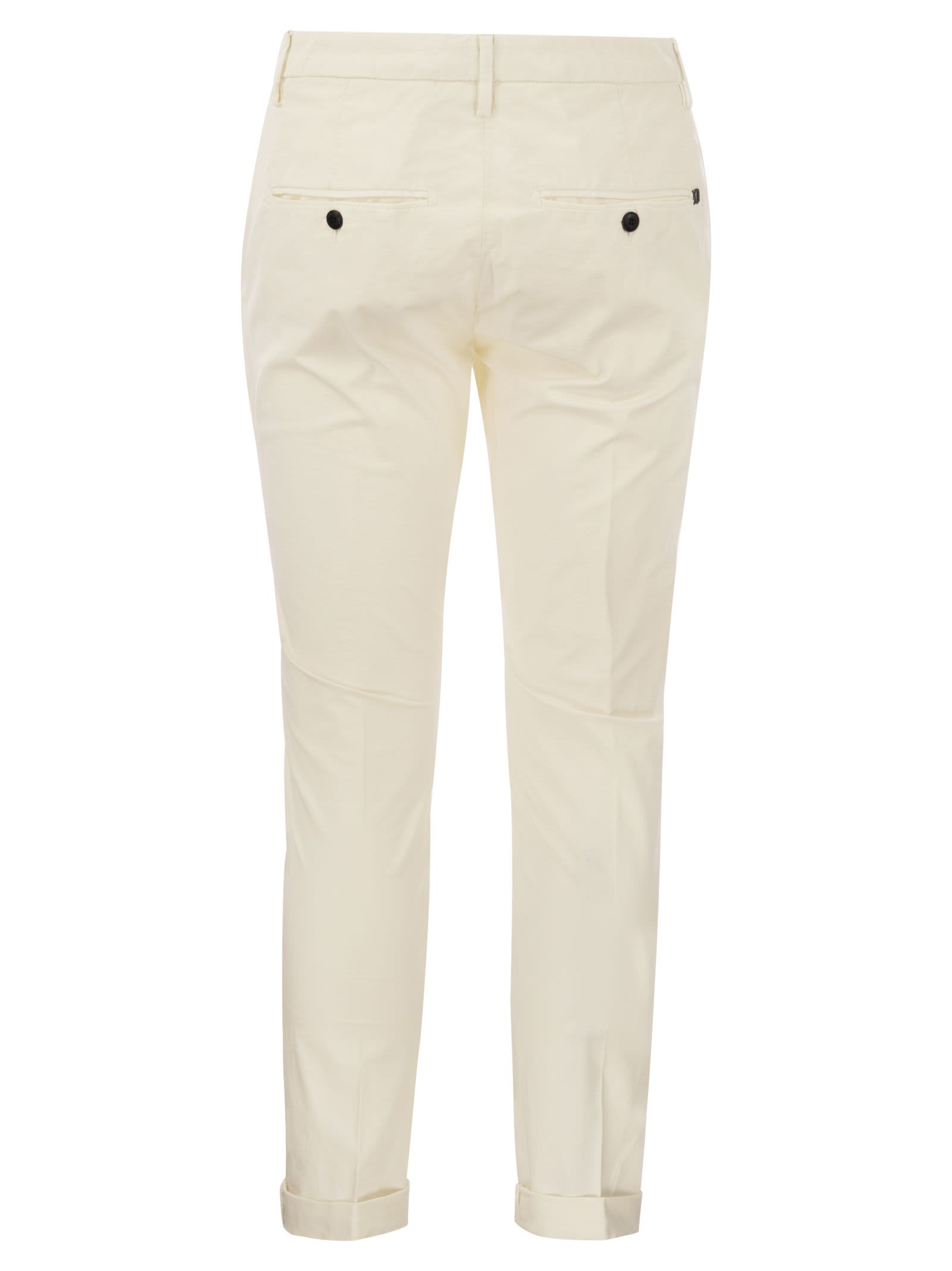 Shop Dondup Gaubert - Slim-fit Gabardine Trousers In C