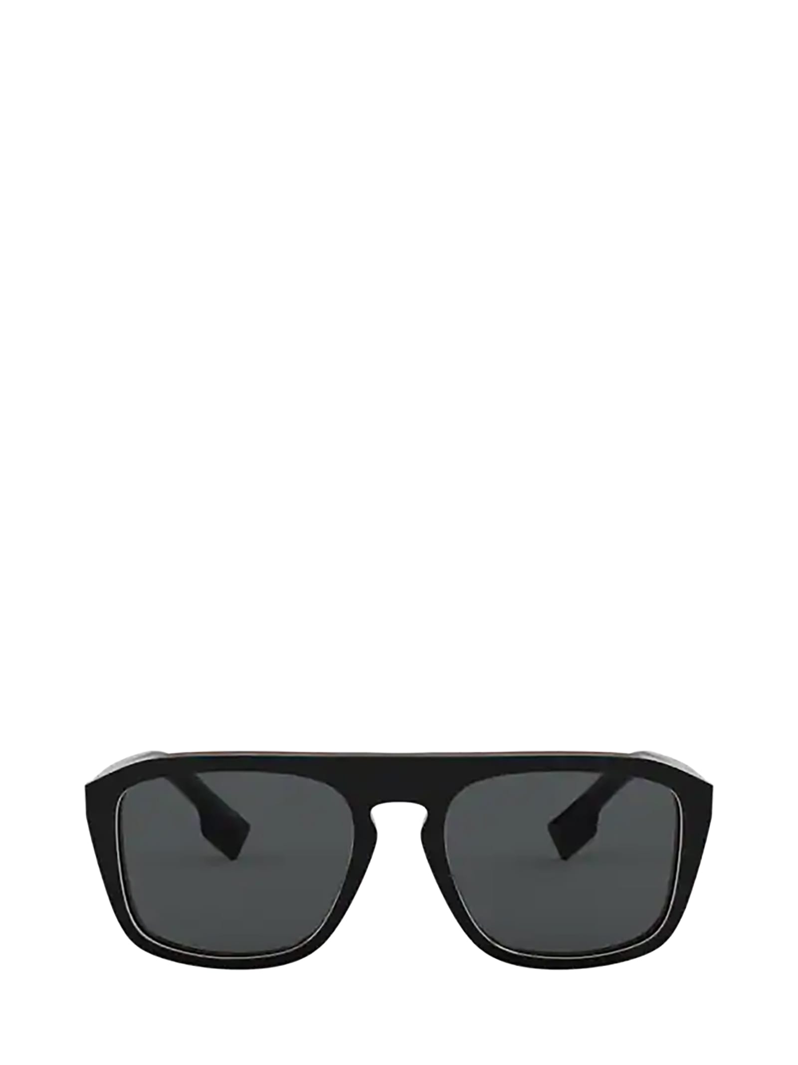 BURBERRY BE4286 CHECK MULTILAYER BLACK SUNGLASSES,BE4286 379881
