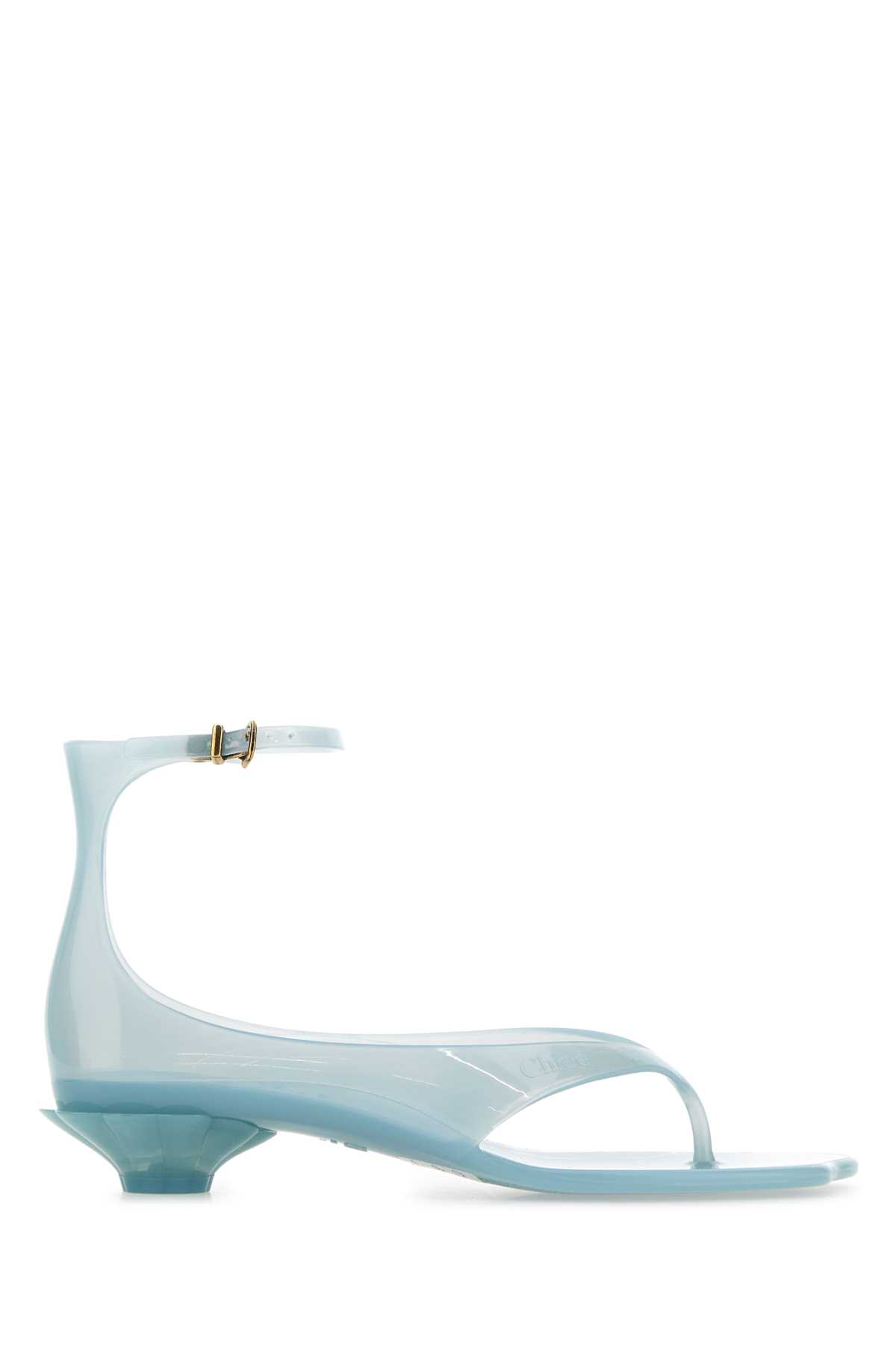 サンダル・ミュール Chloe Pastel Light-Blue Tpu Chloe Jelly Thong Sandals CHLOÉ Jelly TPU sandals | NET-A-PORTER