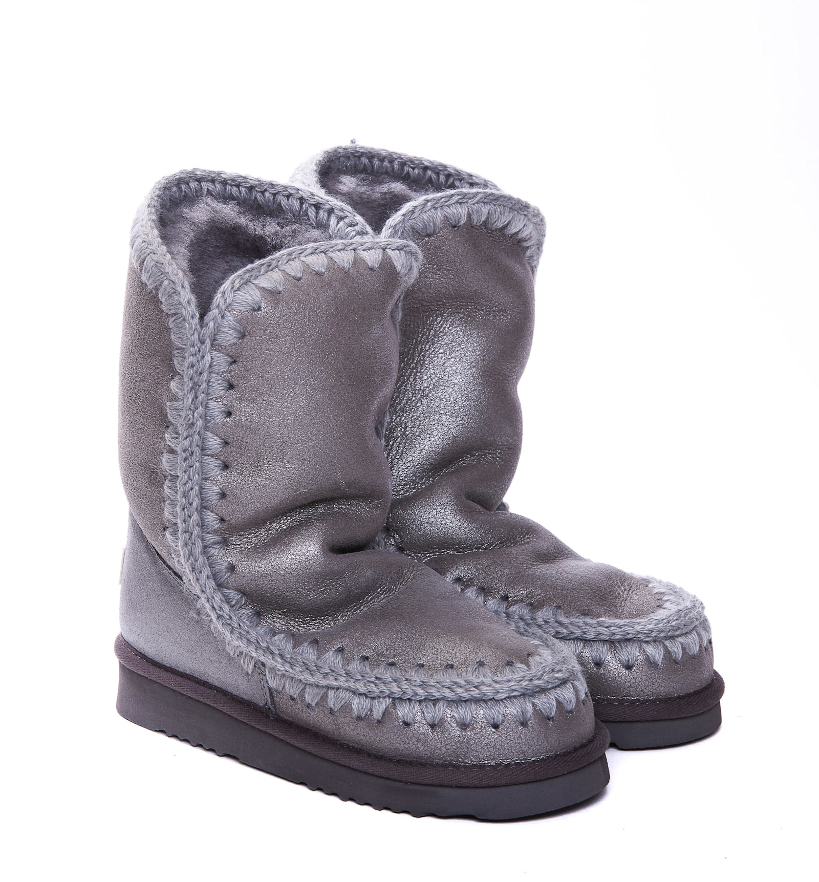 Shop Mou Eskimo 24 Boots In Grey