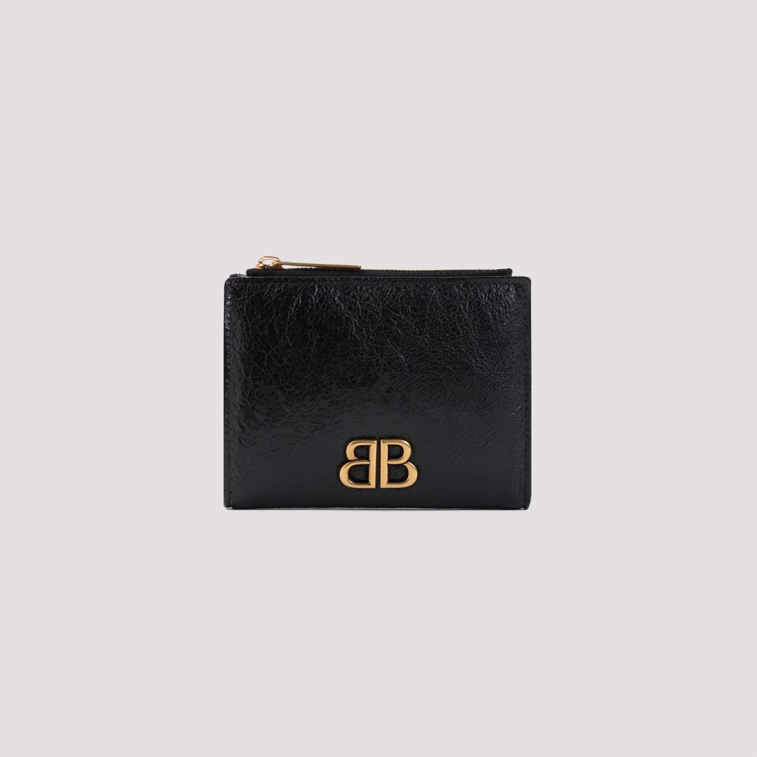 Shop Balenciaga Monaco Bifold Wallet In Black