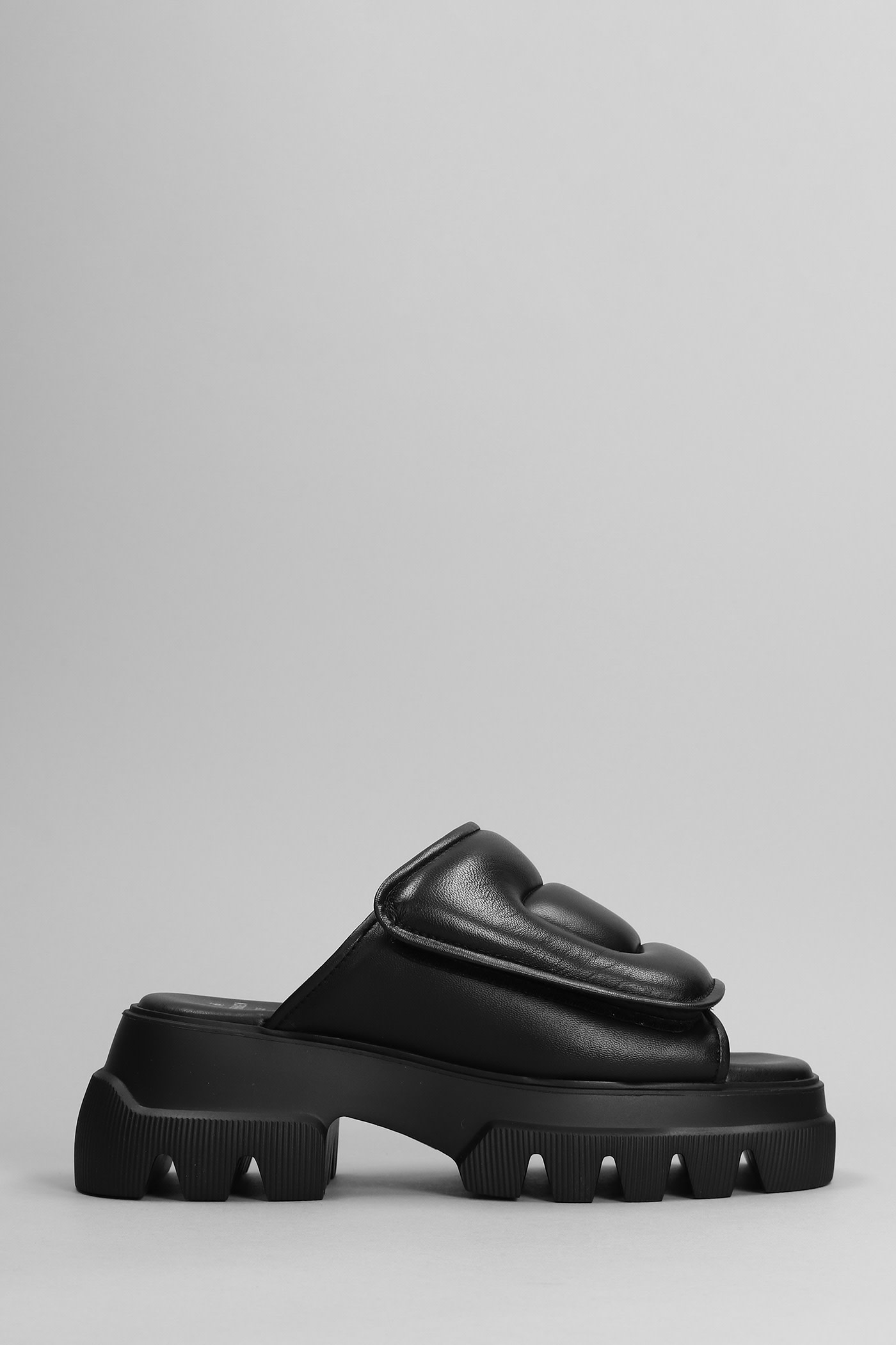 Copenhagen Sandals In Black Leather