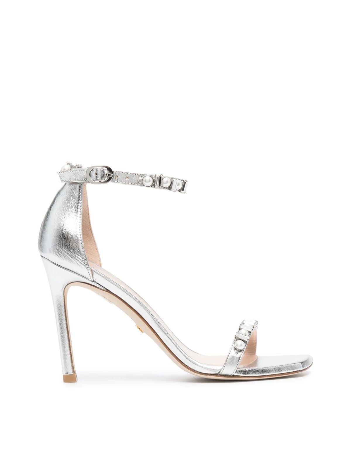 Buy Stuart Weitzman Amelina Shine Sandal (price in US$) Online | Shoe Trove