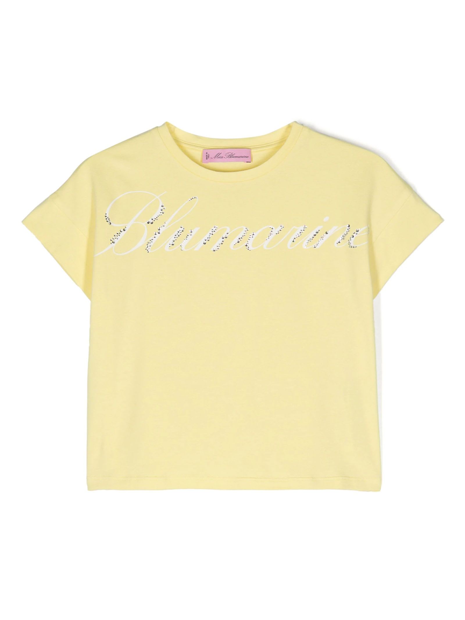Miss Blumarine Kids'  T-shirts And Polos Yellow