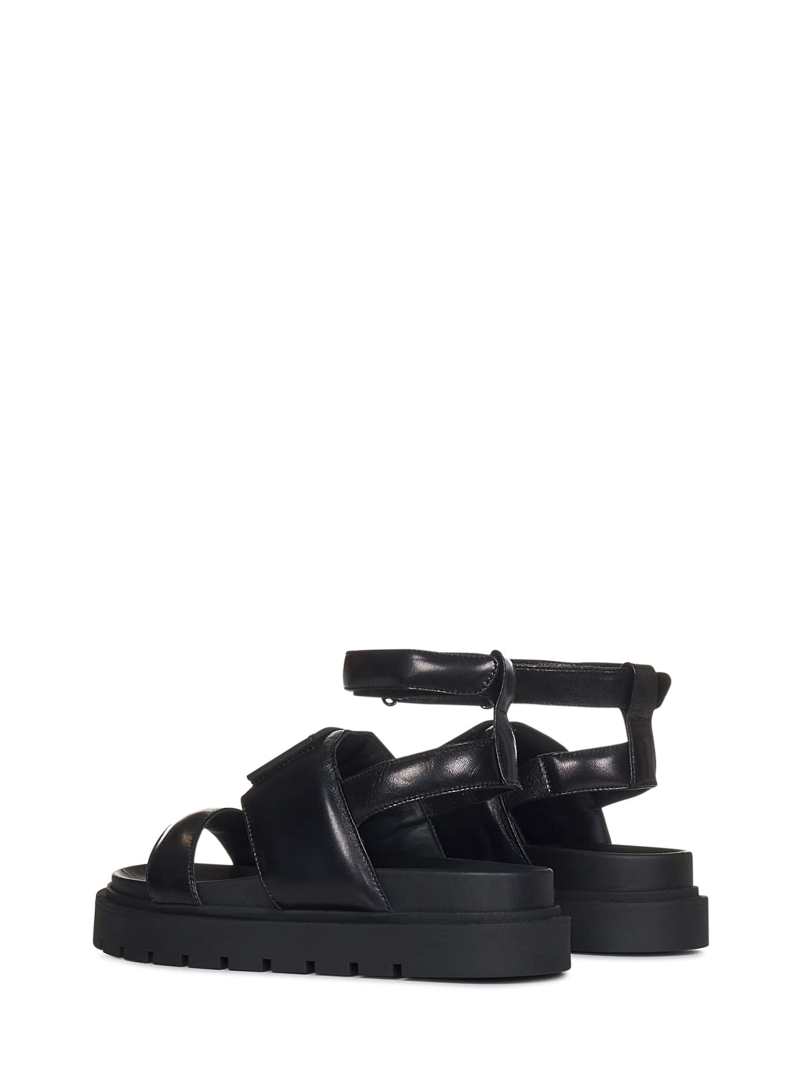 Shop Fendi Kids Sandals In Black
