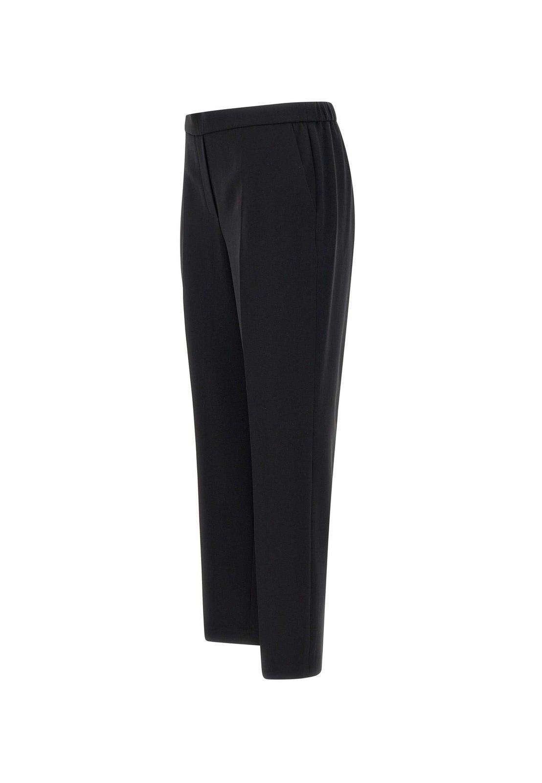 Theory Treeca Pull-on Tailored Pants In Black
