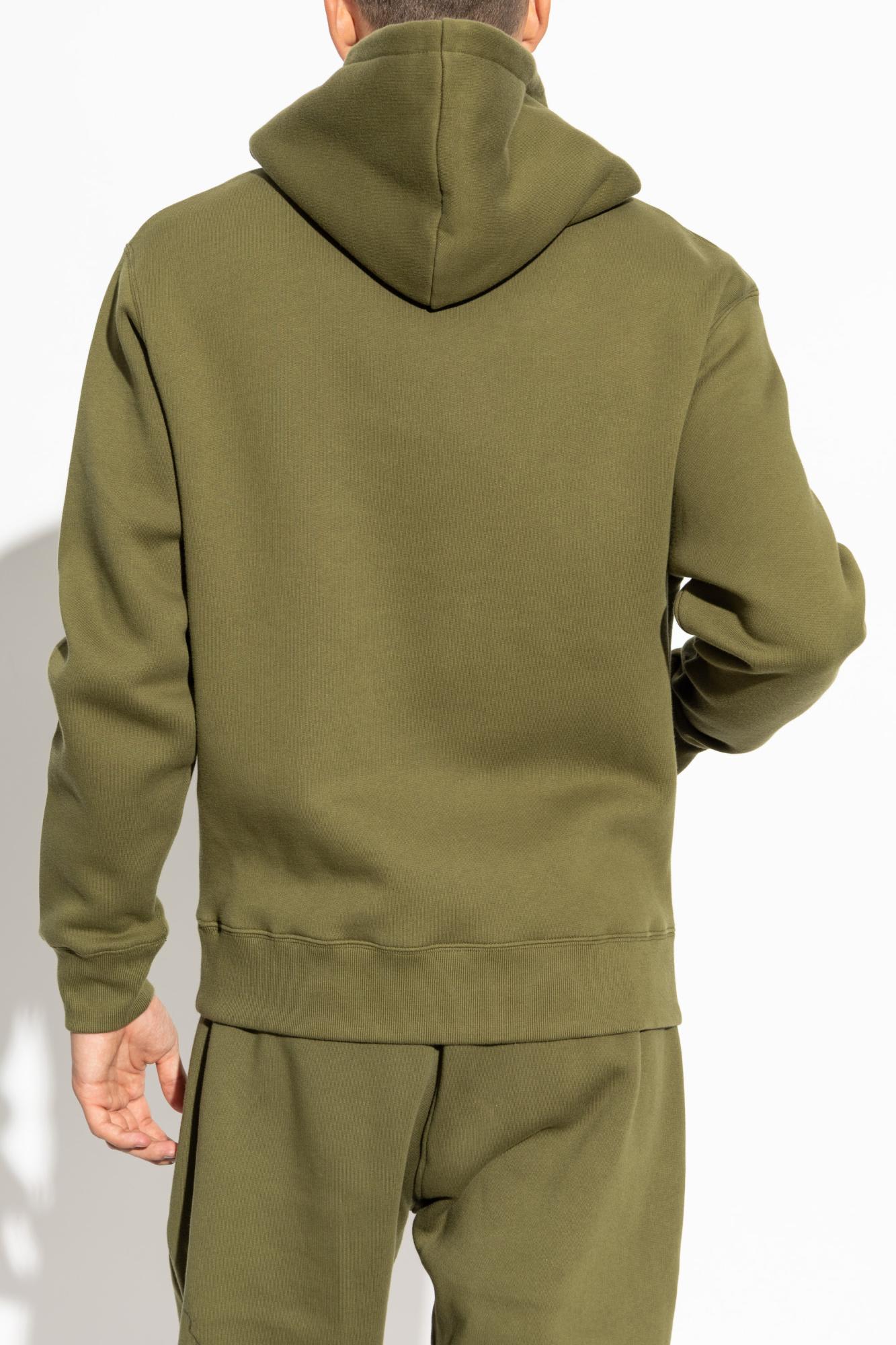 Shop Maison Kitsuné Hoodie In Green