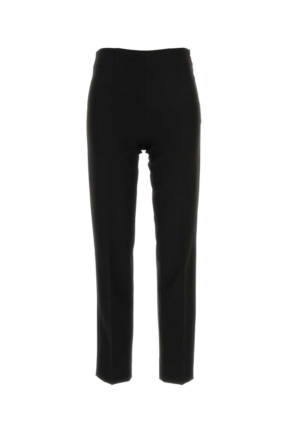 Black Stretch Polyester Gioia Pant