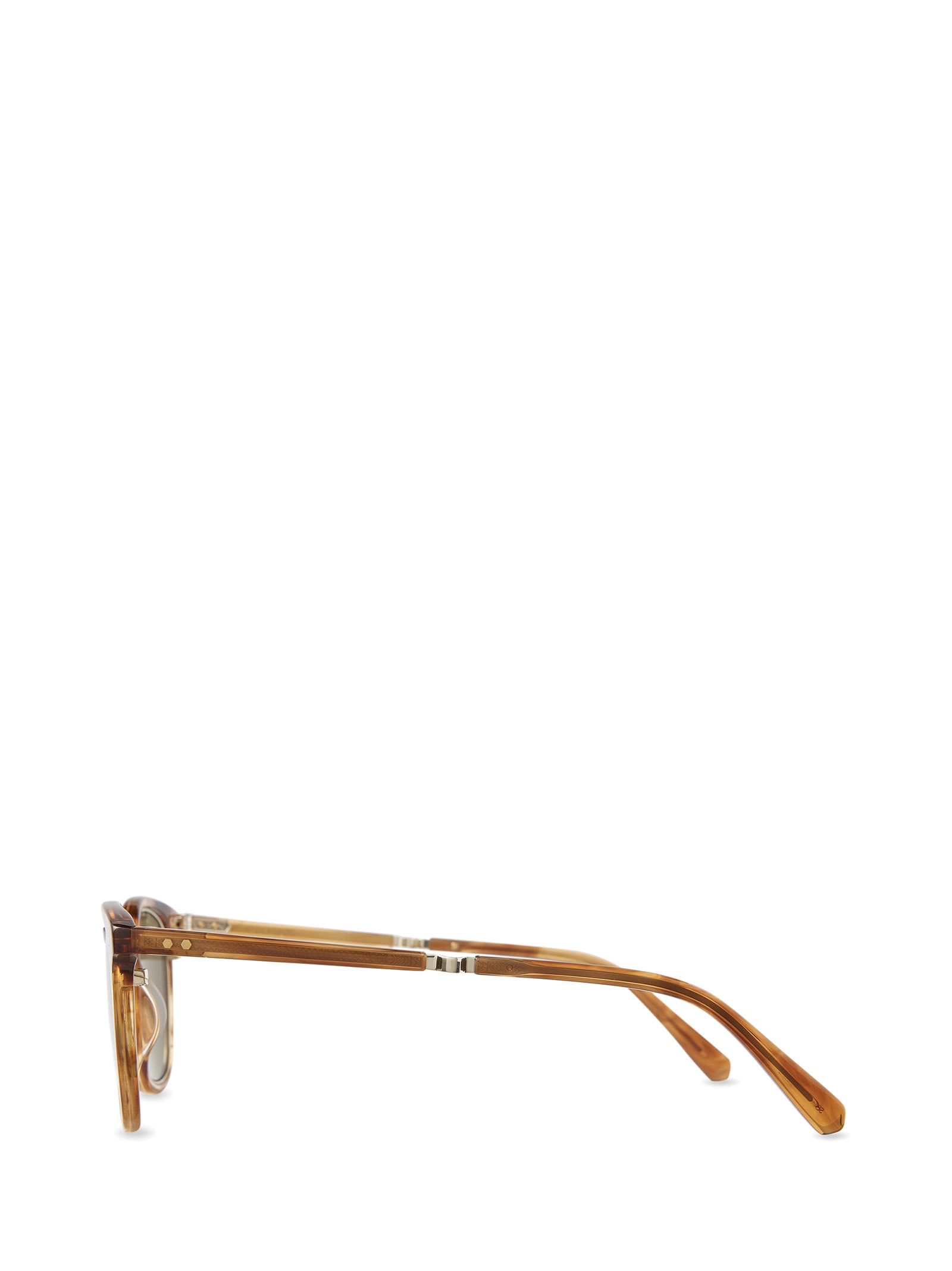 Shop Mr Leight Getty Ii S Marbled Rye-antique Gold Sunglasses