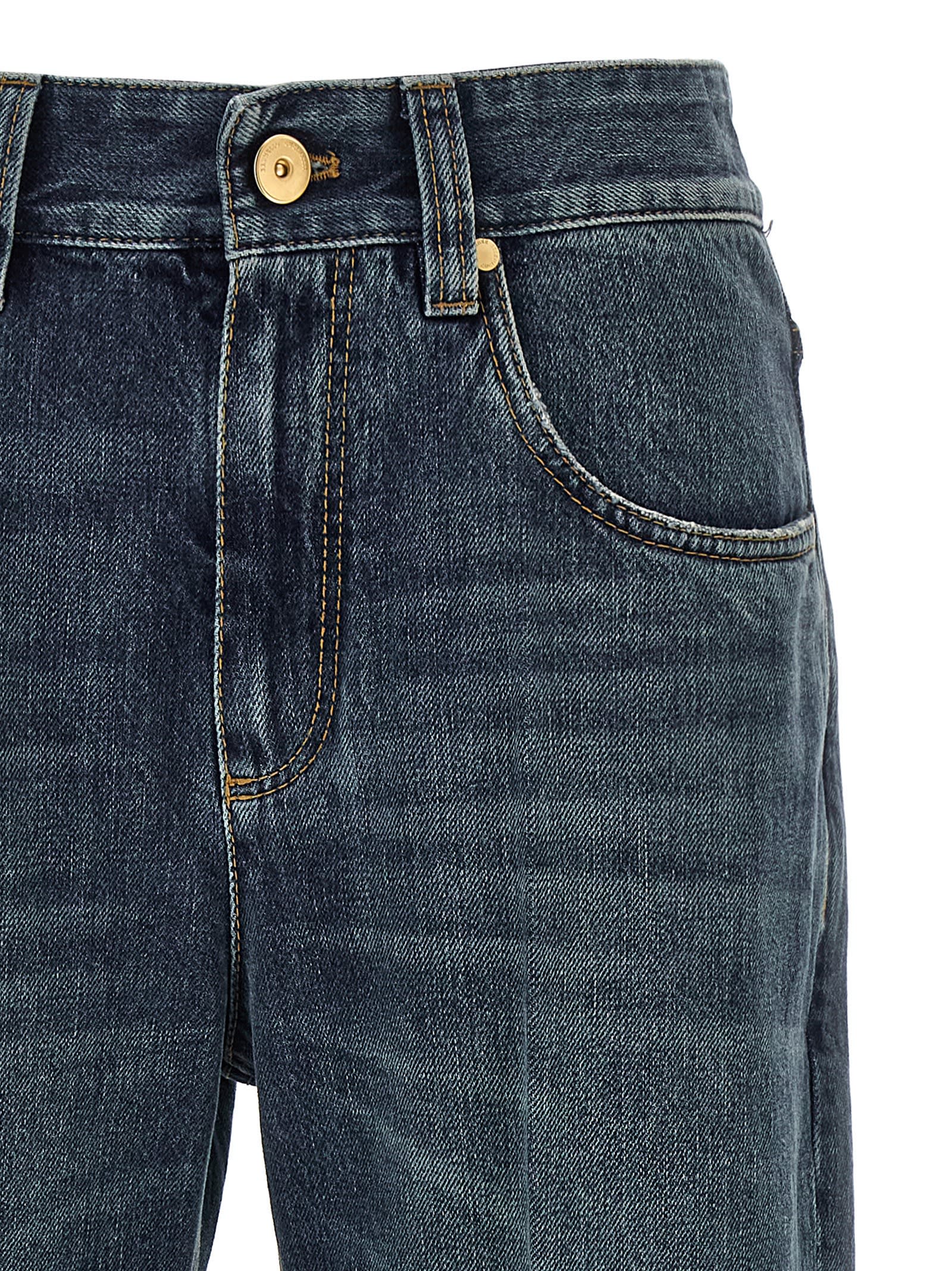 Brunello Cucinelli Contemporary Square Jeans Blue In Blue