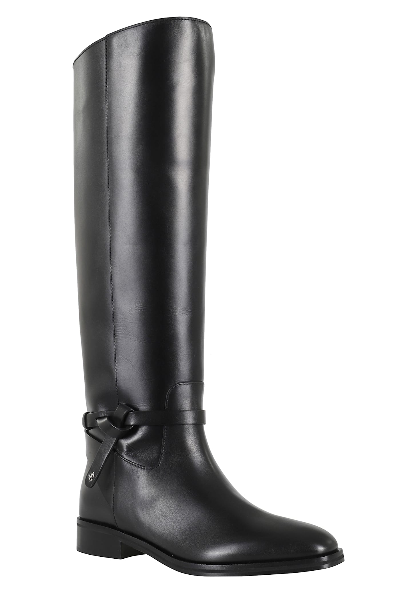 Jimmy Choo Round-toed Boots In Black