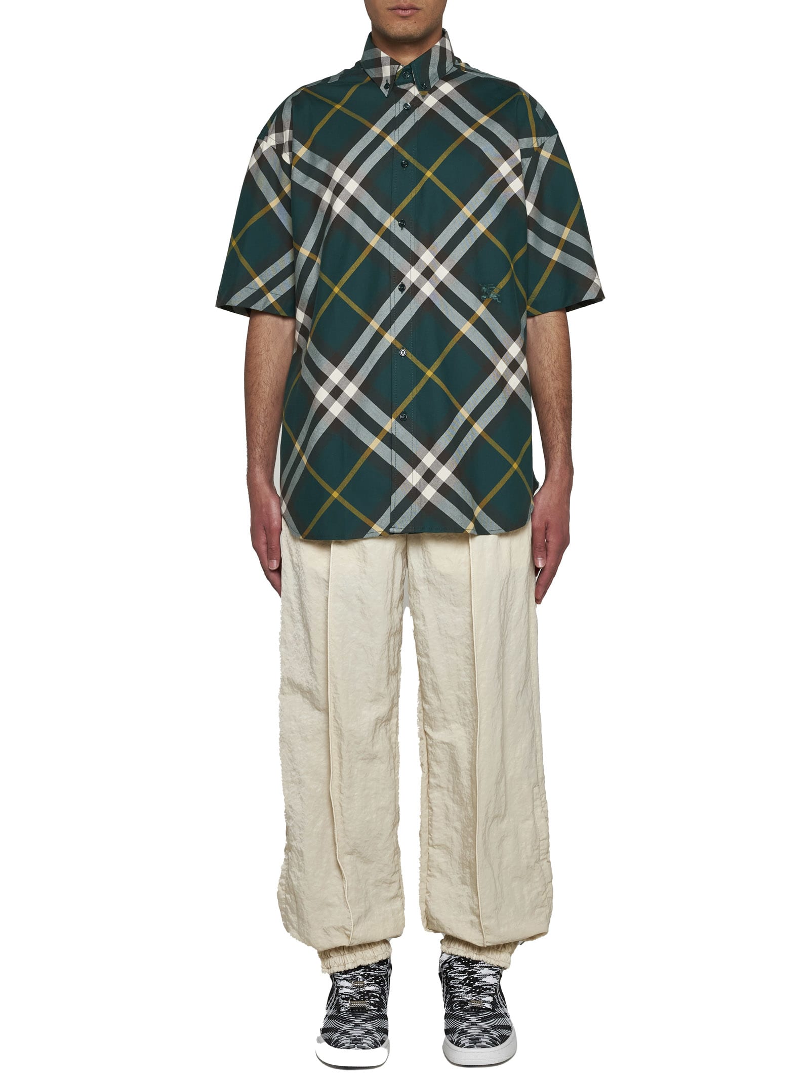 Shop Burberry Shirt In Ivy Ip Check