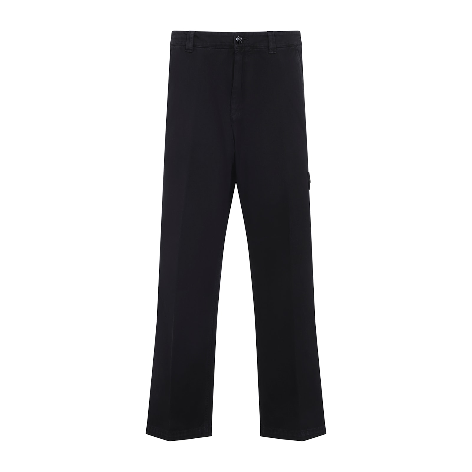 Stone Island Logo-patch Straight-leg Pants In Animal Print