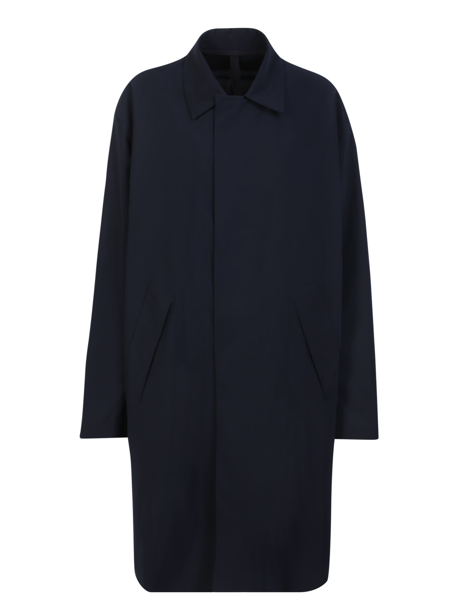 Three-quarter Sleeves Black Coat