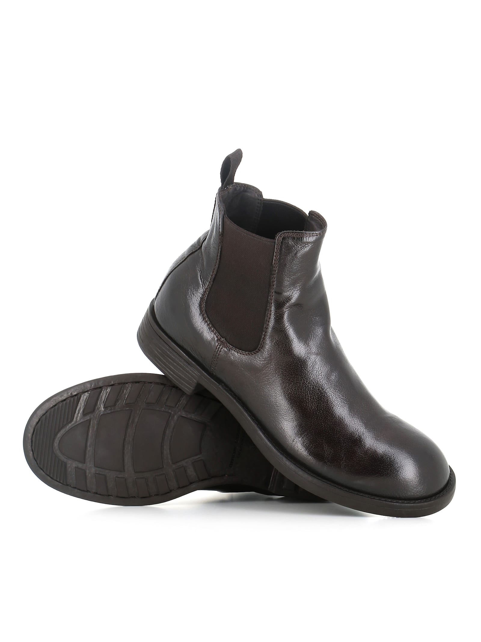 Officine Creative Sergeant 102 Elastic-panel Leather Boots In Black
