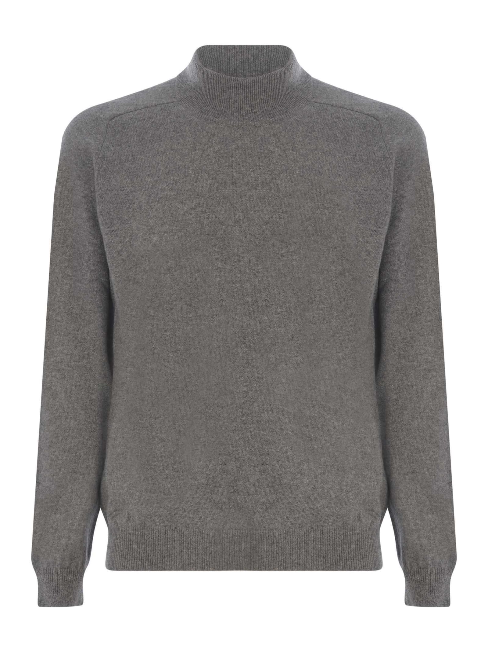 Shop Jeordie's Sweater Jeodies Made Of Extra Fine Wool In Grey