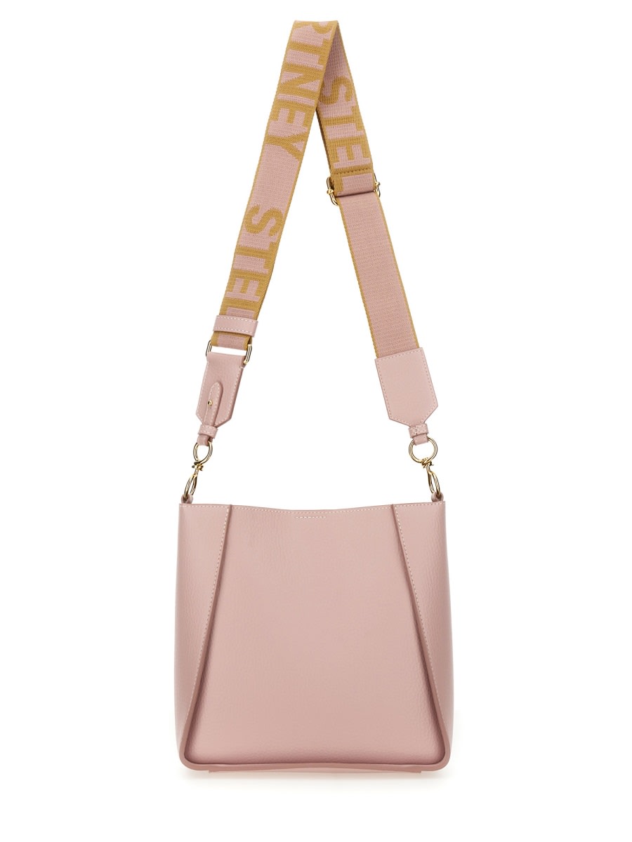 Stella Mccartney Shoulder Bag With Logo In Pink