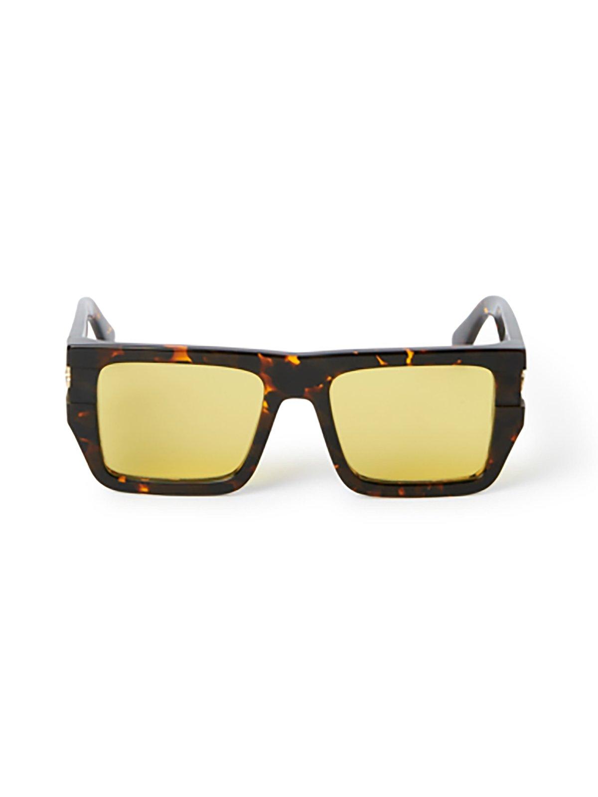 Off-white Square Frame Sunglasses In Brown