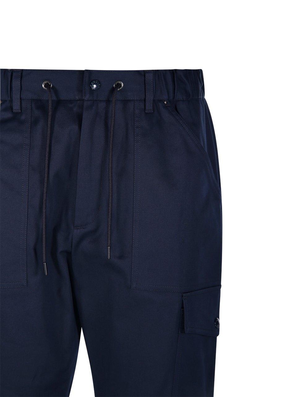 Shop Moncler Straight-leg Trousers In Blue