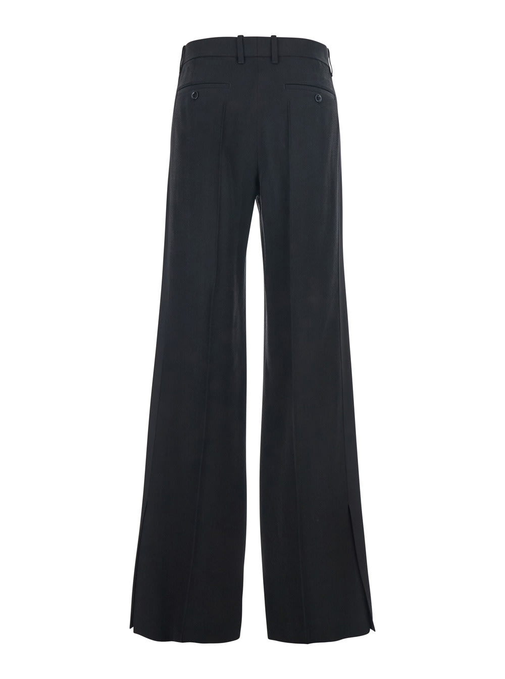 Phoebe Philo Black Pants With Belt Loops In Viscose Blend Woman In Black