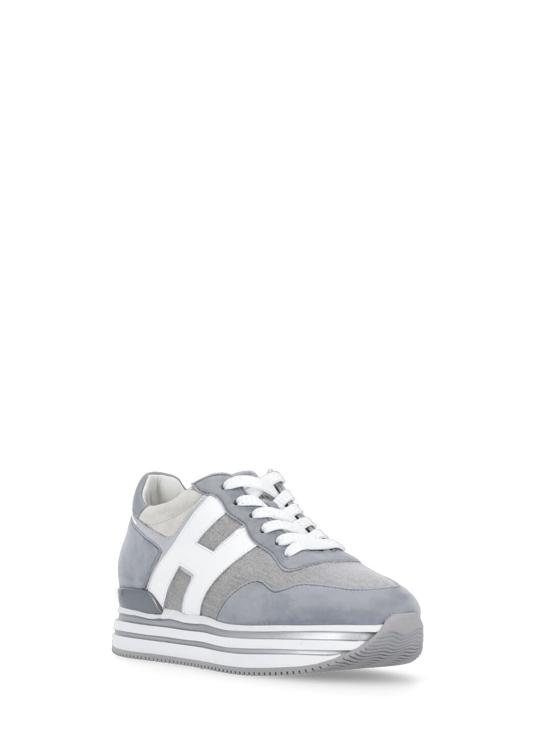 Shop Hogan H222 Sneakers In Grey
