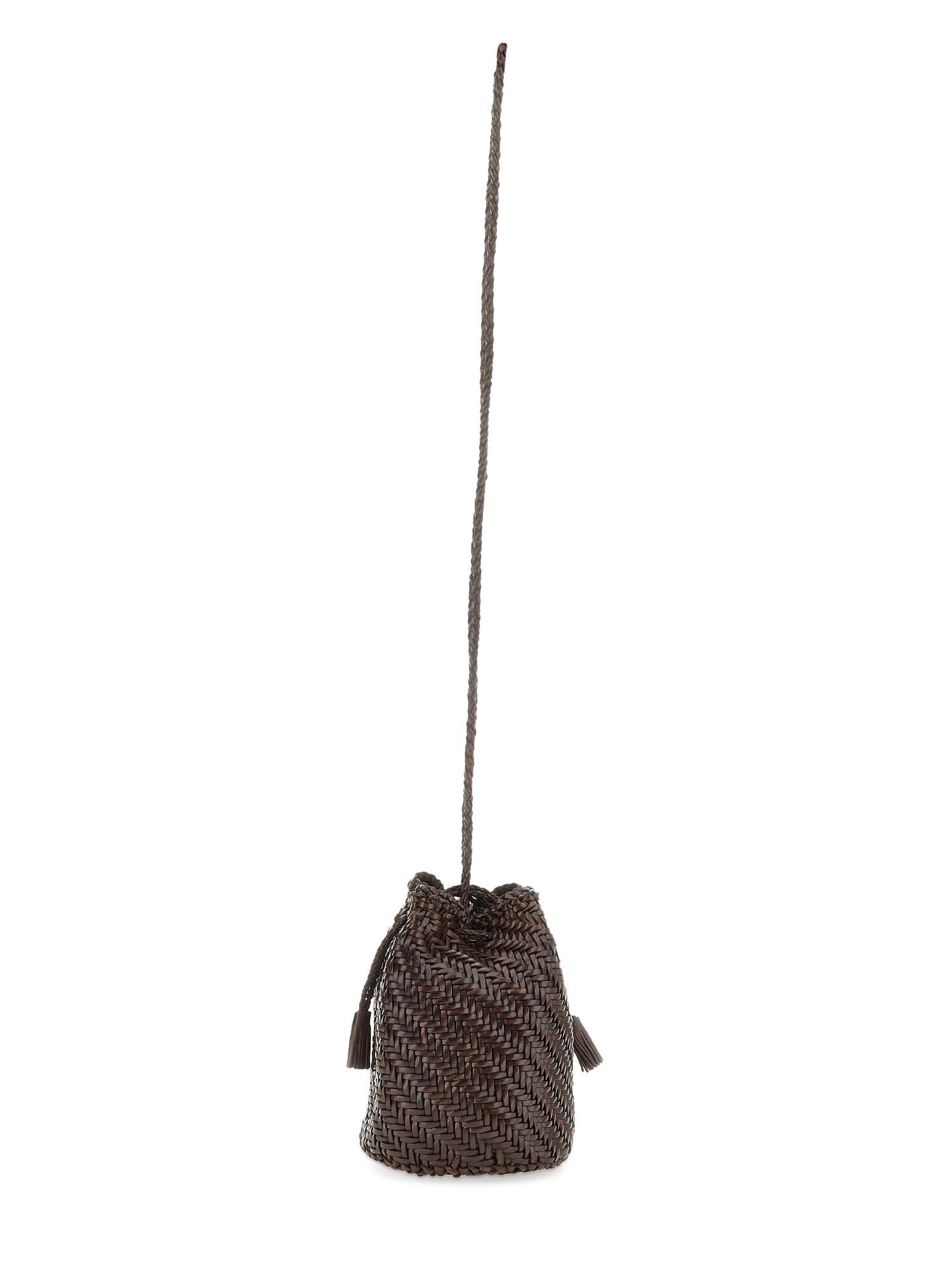 Dragon Diffusion Pompom Double Jump Tan Bag In Brown