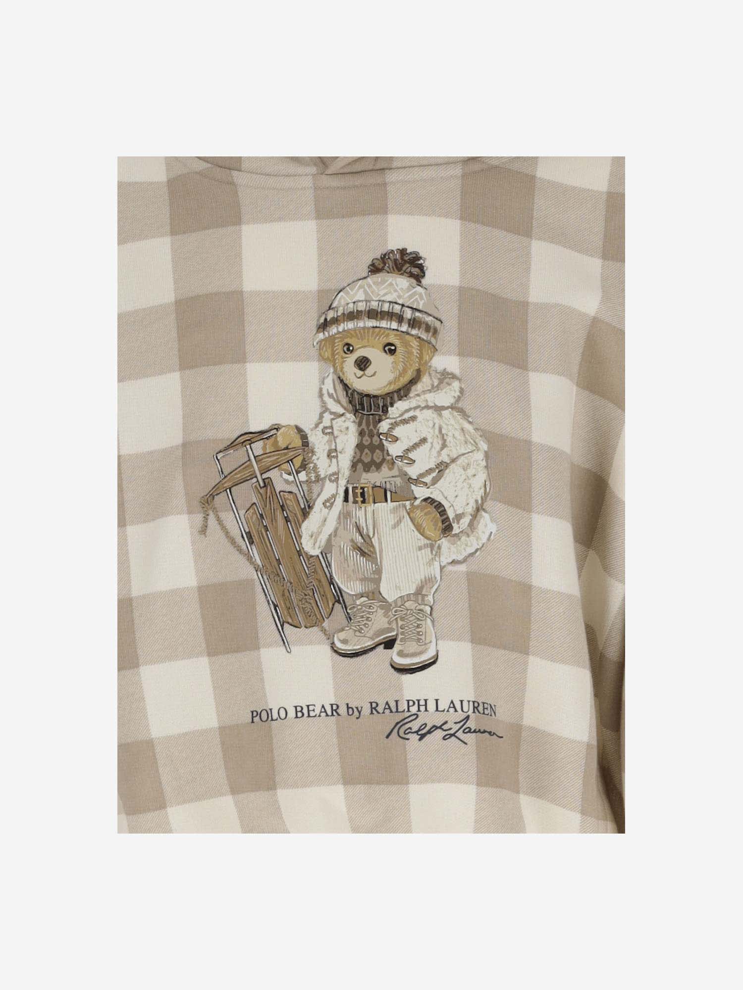 Shop Ralph Lauren Polo Bear Plush Cotton Hoodie