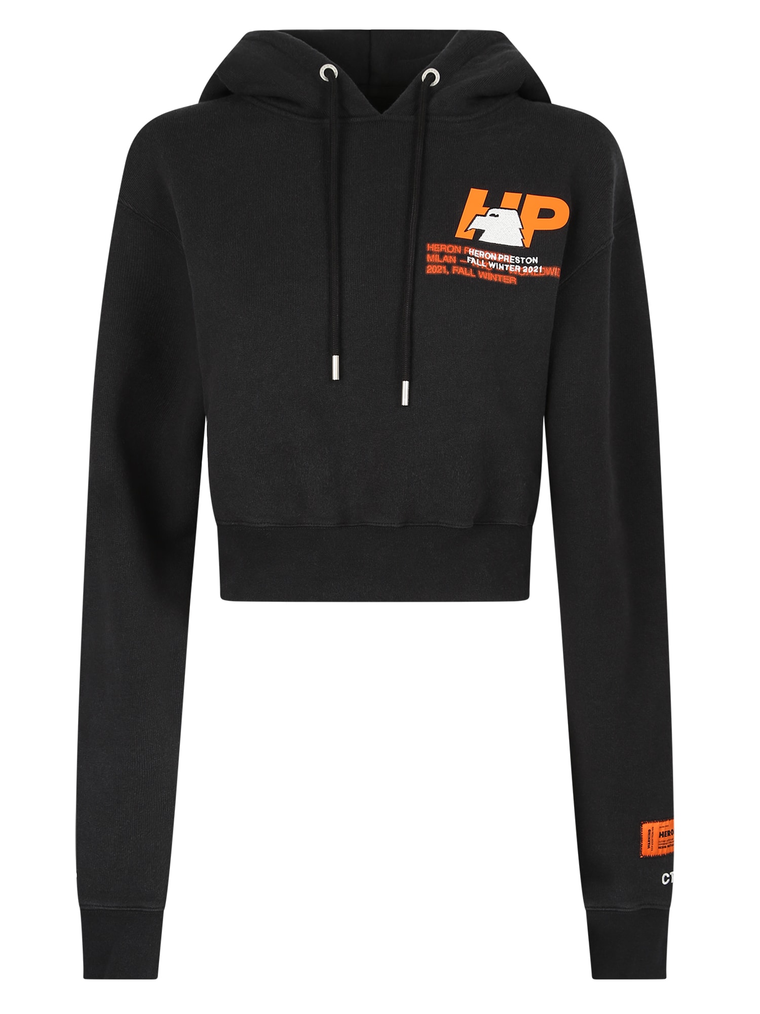 HERON PRESTON CROPPED HOODIE,HWBB021F21 JER002 1022