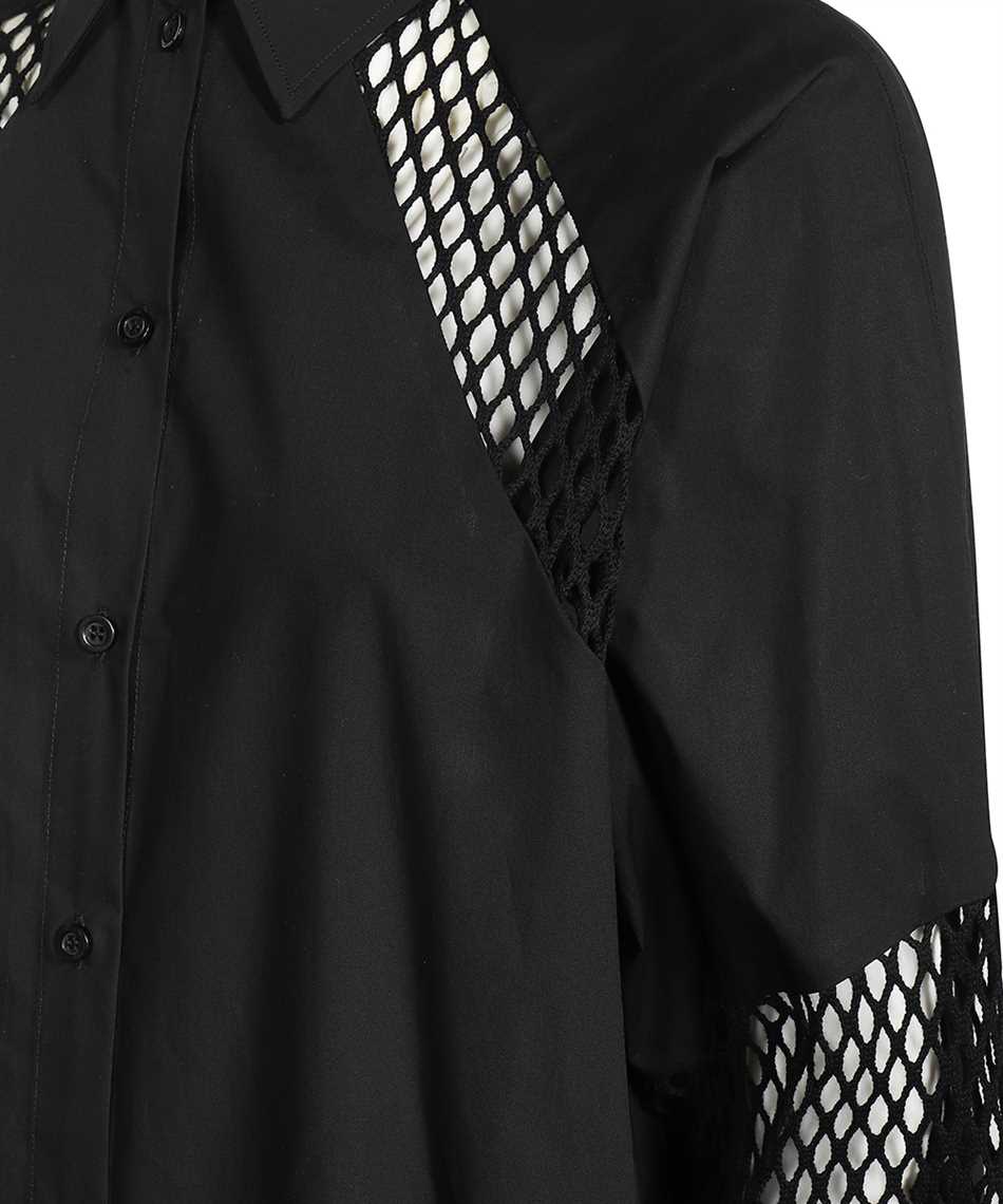 Msgm Cotton Dress In Black