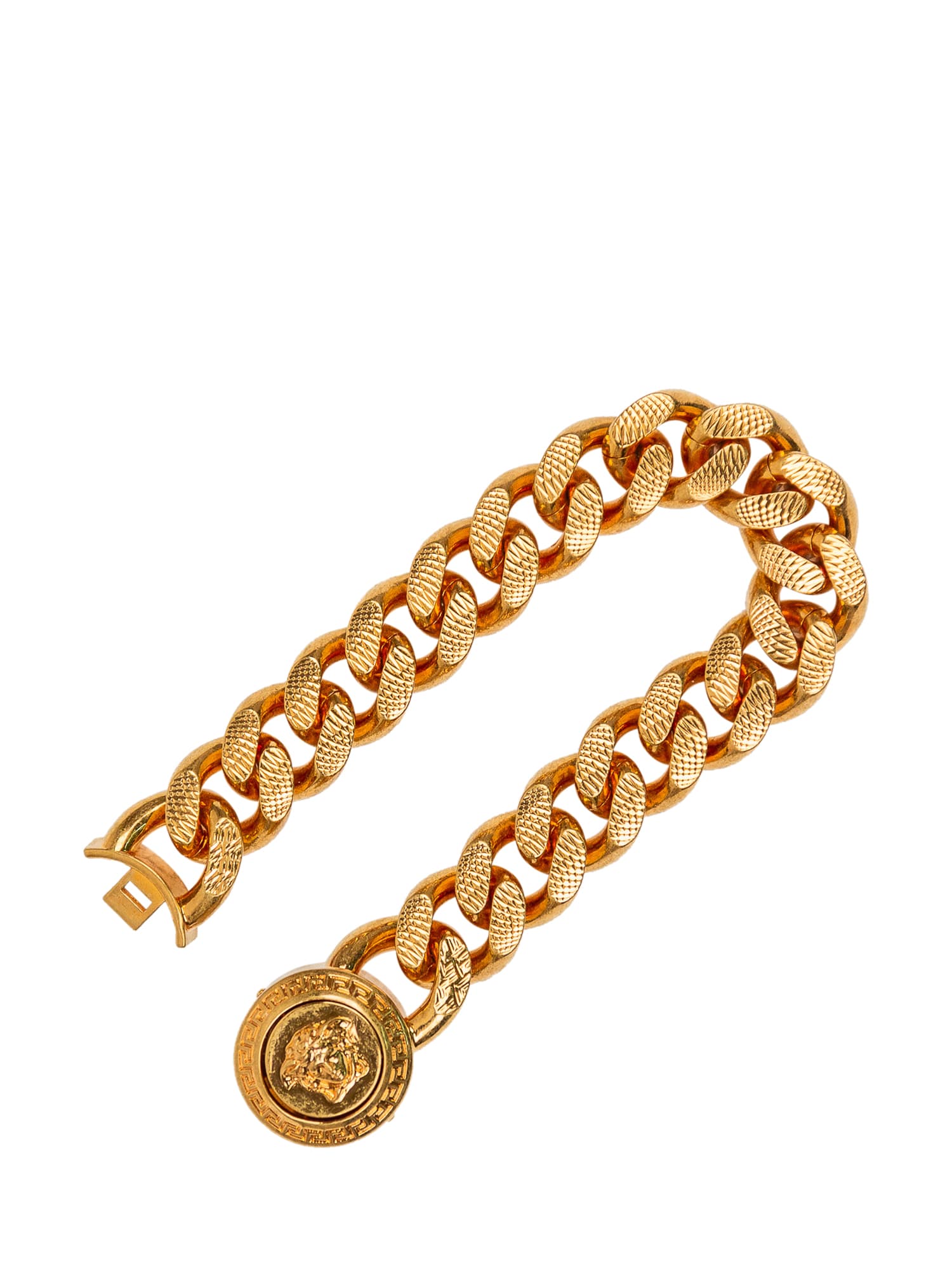 Shop Versace Bracelet In Oro Tribute