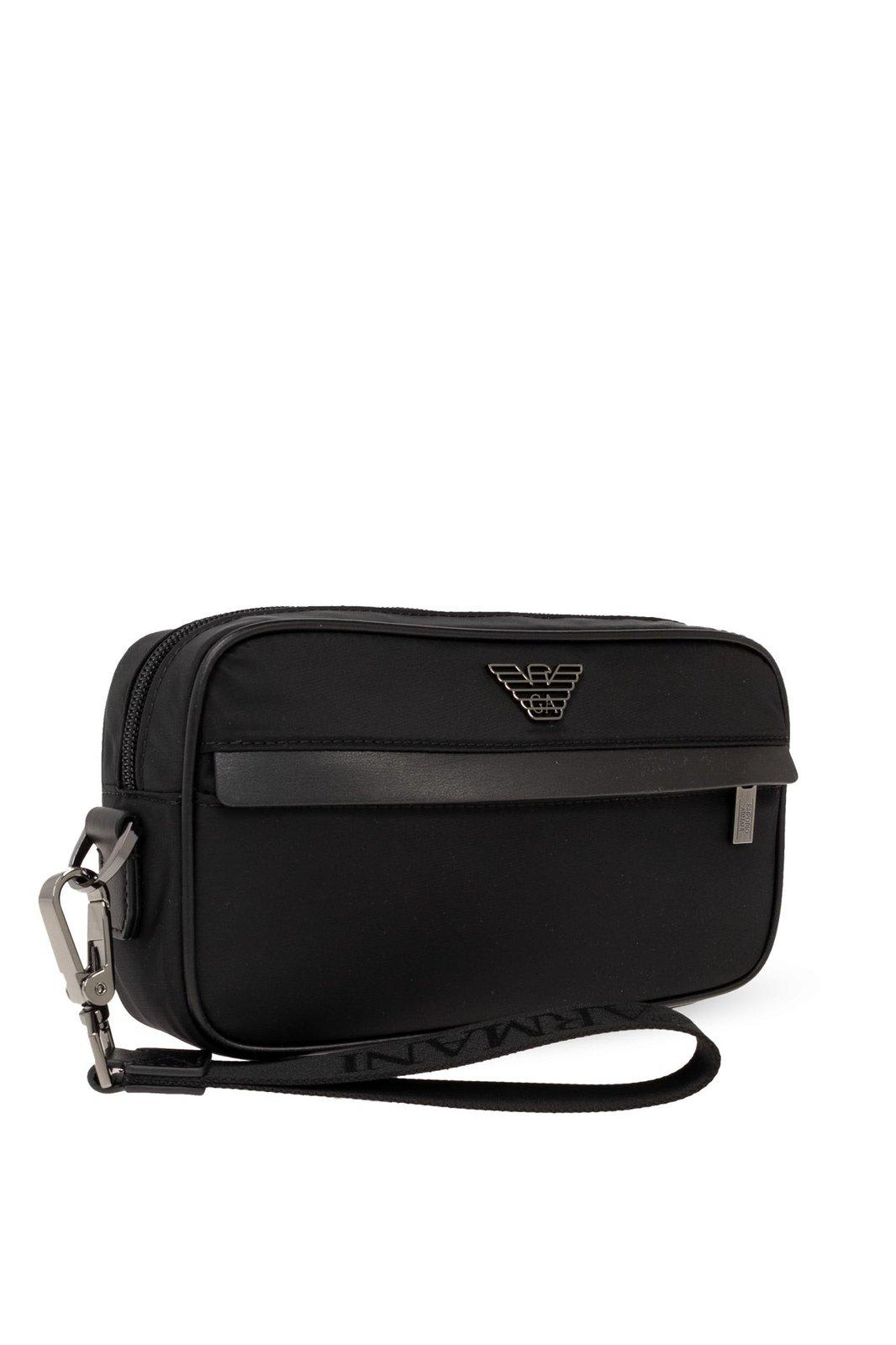 Shop Emporio Armani Sustainability Collection Handbag In Black
