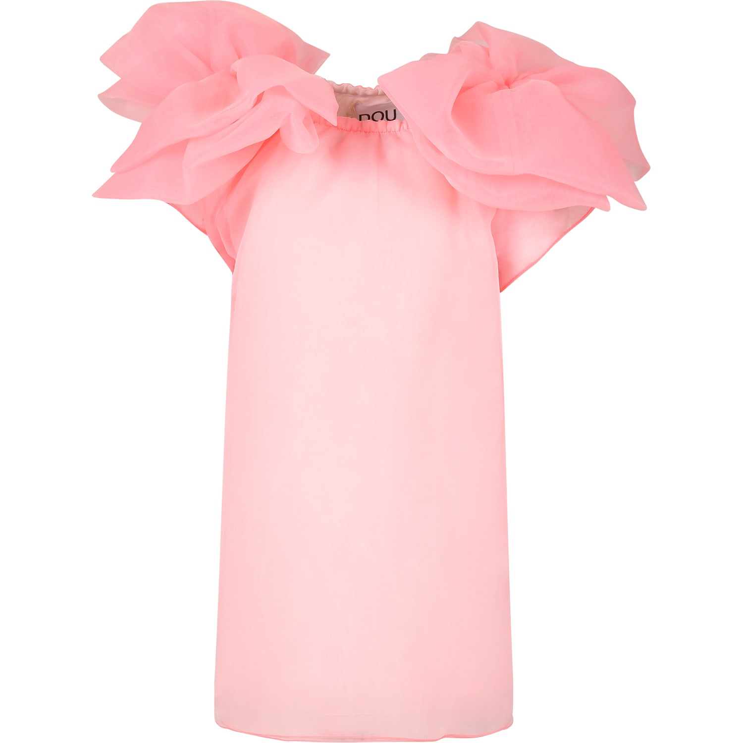 Shop Douuod Pink Dress For Girl With Bows