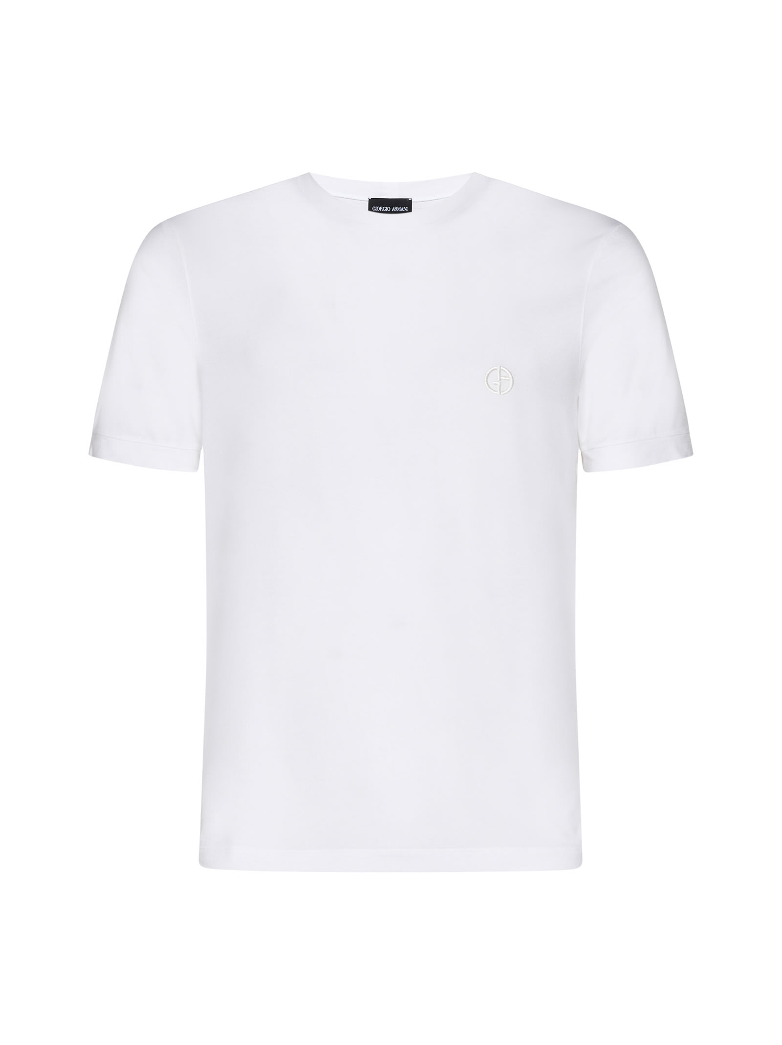 Giorgio Armani T-shirt In Bianco Ottico