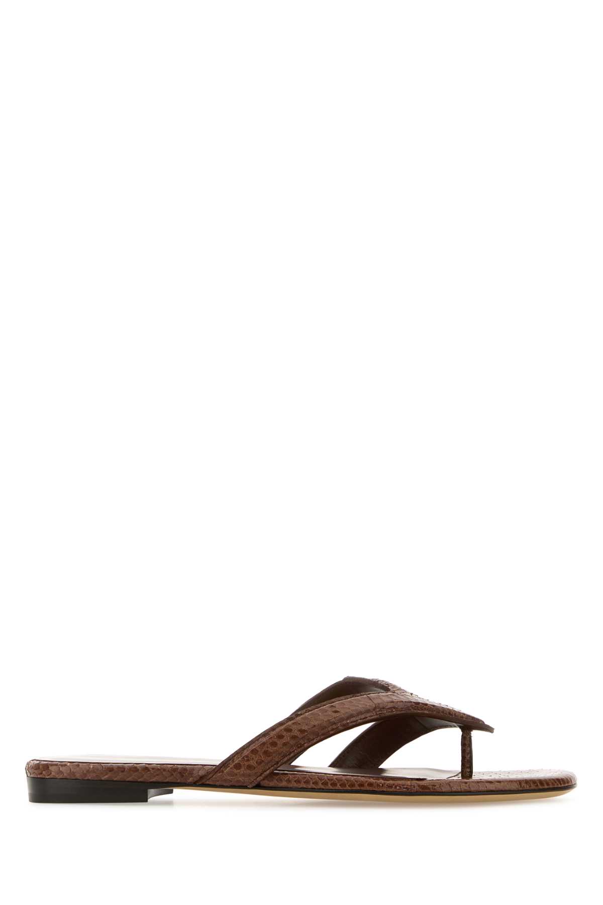 Fendi Women Infradito Ayers Sandals In Brown