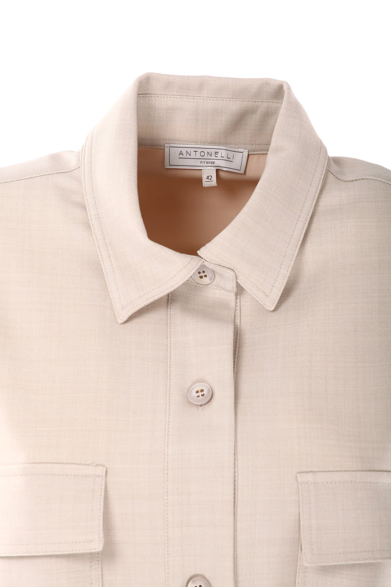 Shop Antonelli Firenze Shirts Beige