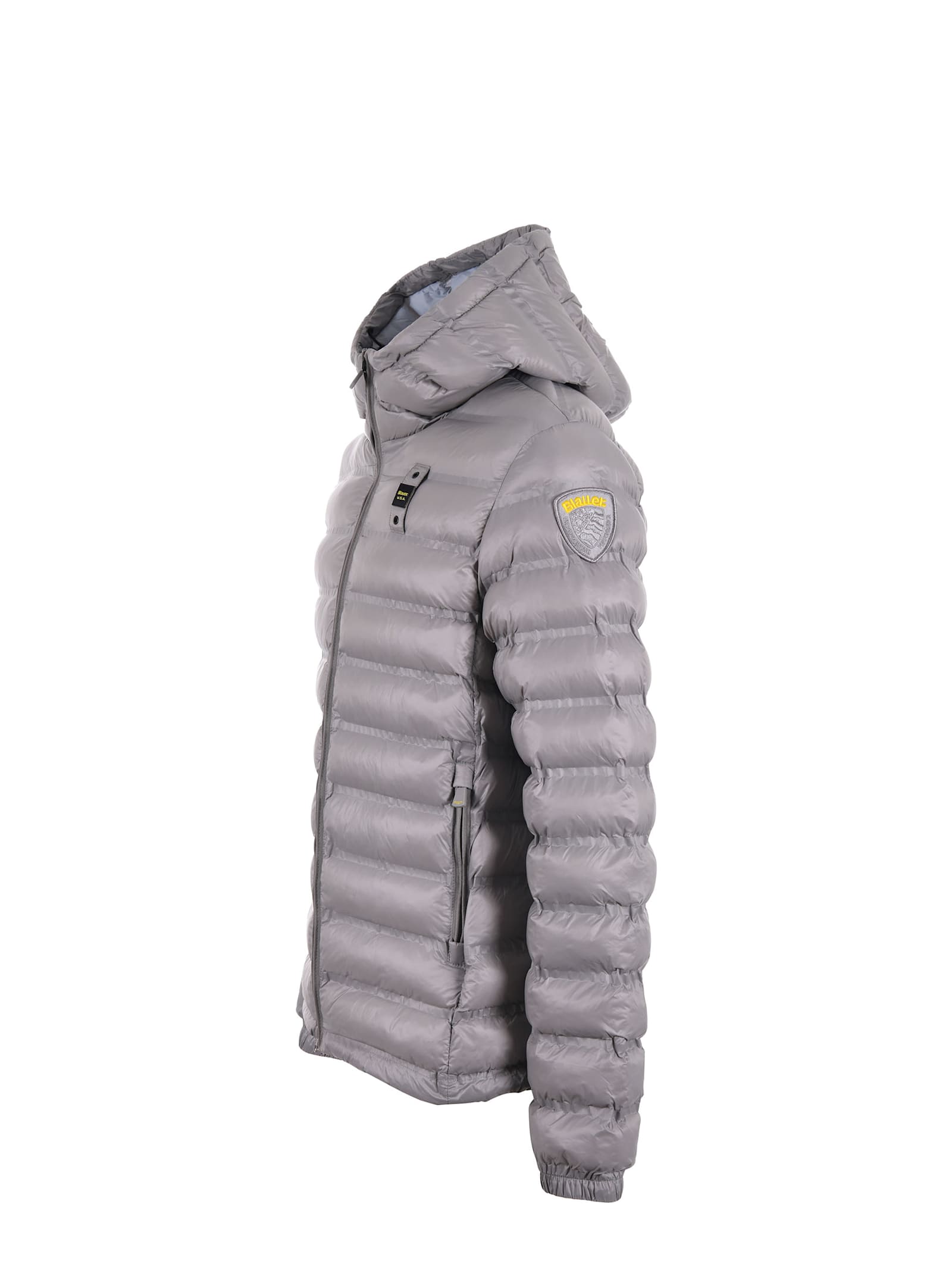 Shop Blauer Nylon Jacket In Grey