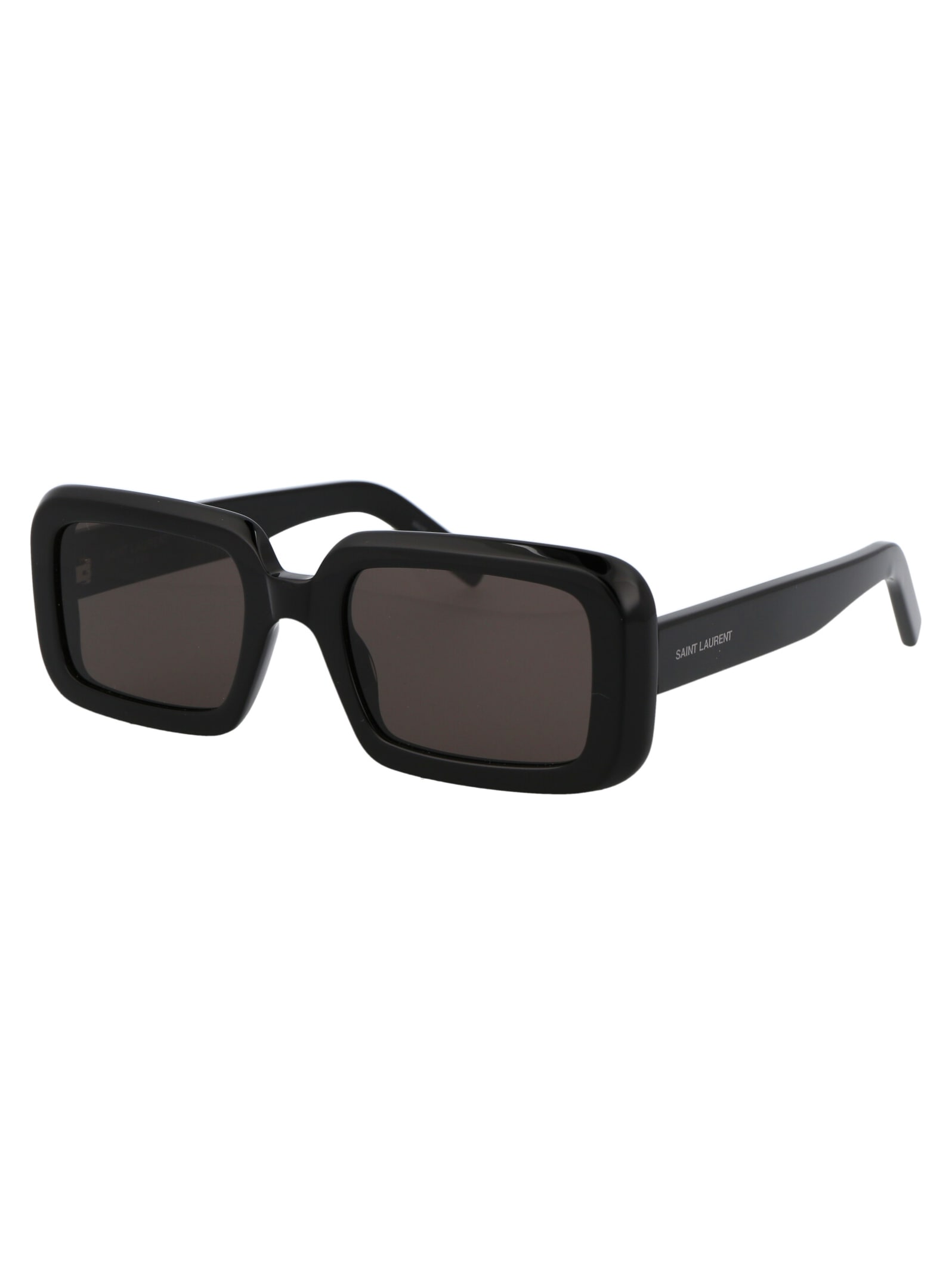 Shop Saint Laurent Sl 534 Sunrise Sunglasses In 001 Black Black Black