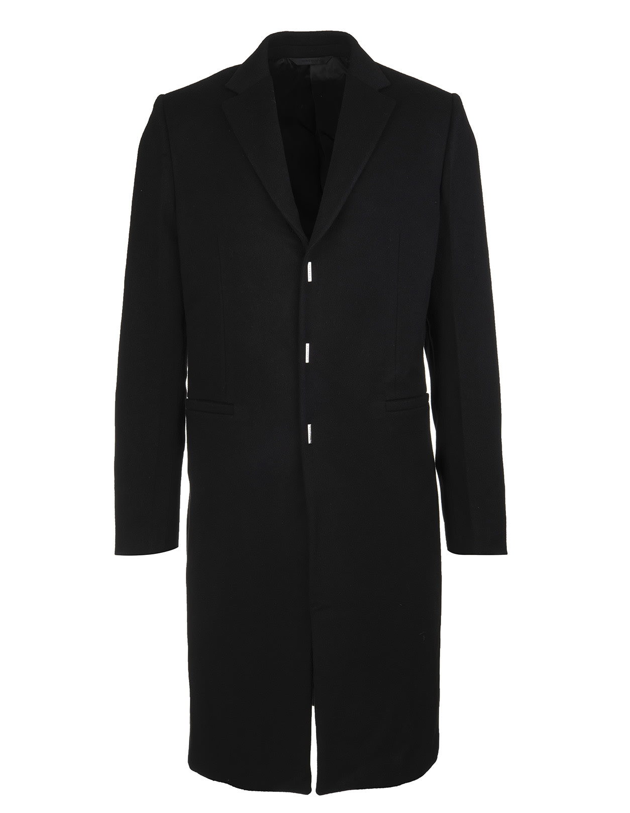 Givenchy Man Black Wool And Cashmere Coat