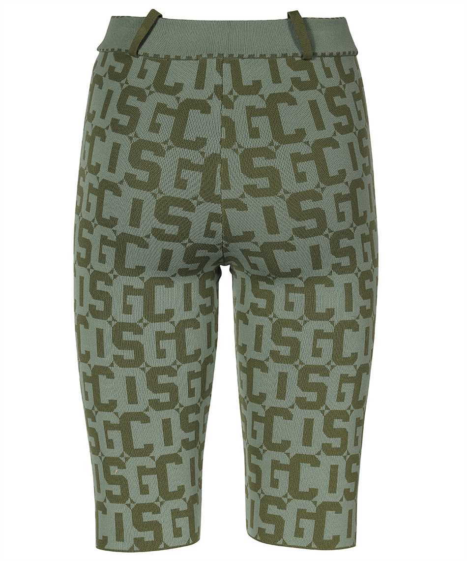 Gcds Jacquard Knit Leggings In Green