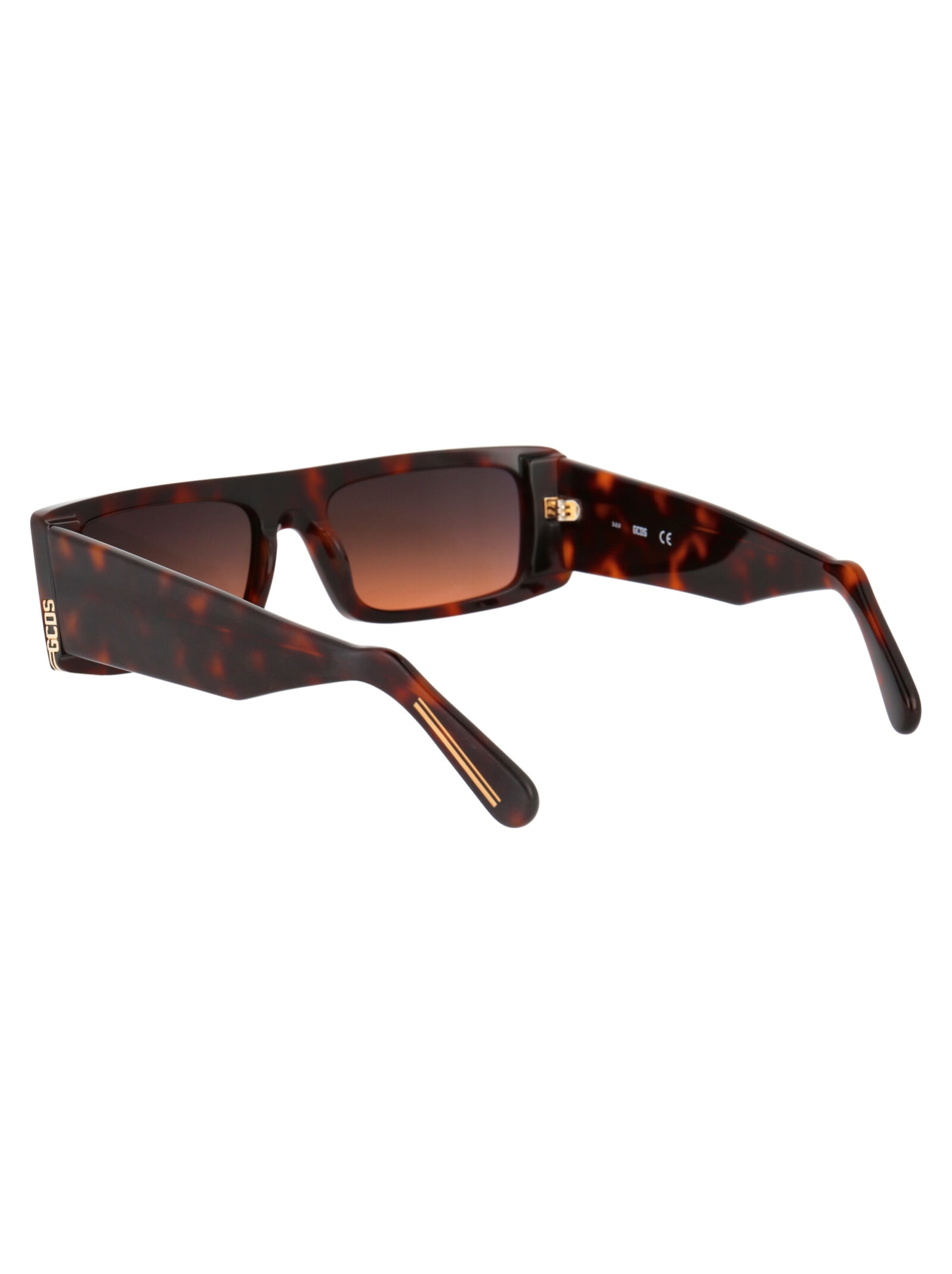 Shop Gcds Gd0009 Sunglasses In 52b Avana Scura/fumo Grad