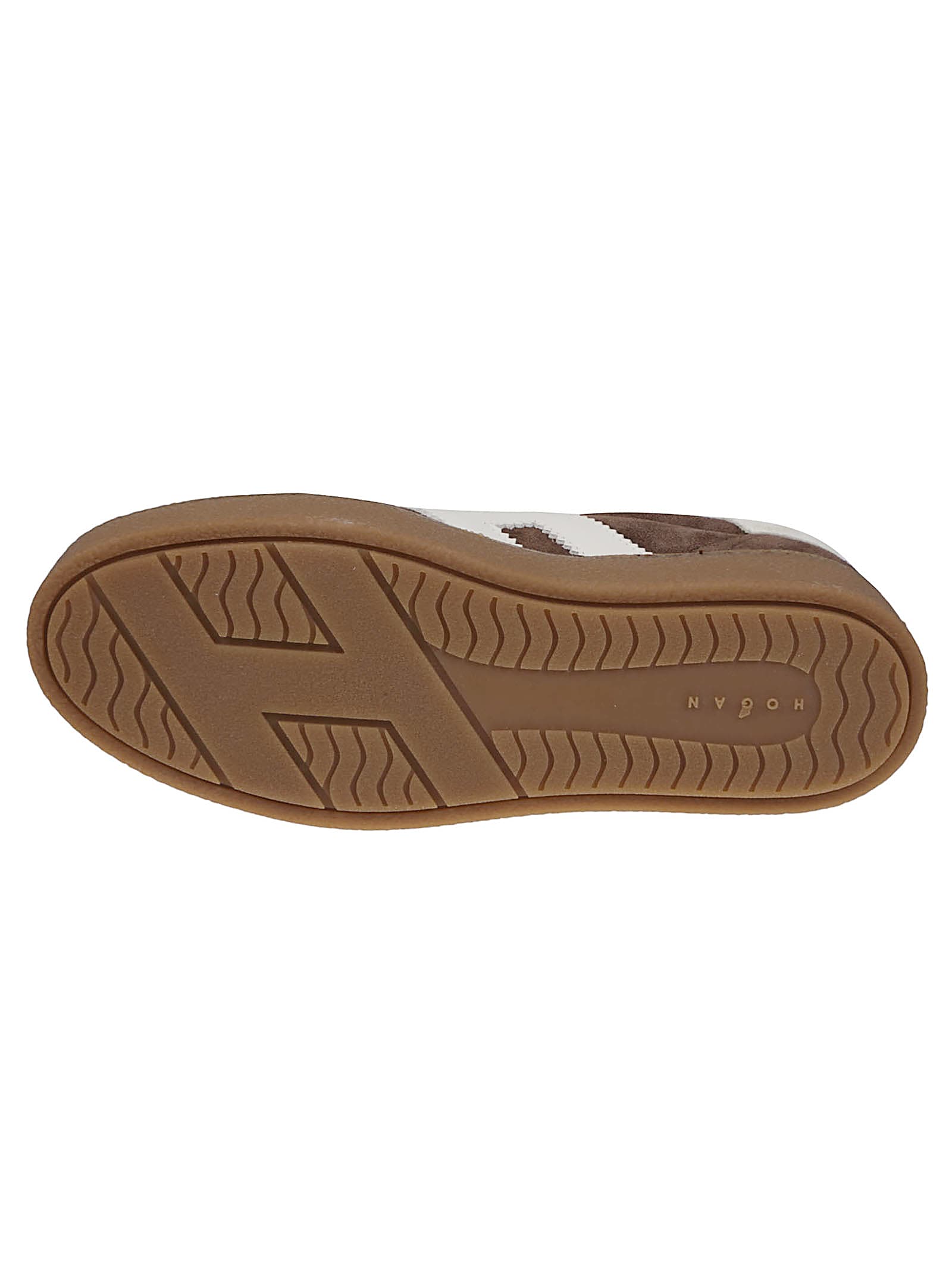 Hogan Chocolate Brown Suede Platform Sneakers With Lace-up Closure And H Logo Detail In Brown
