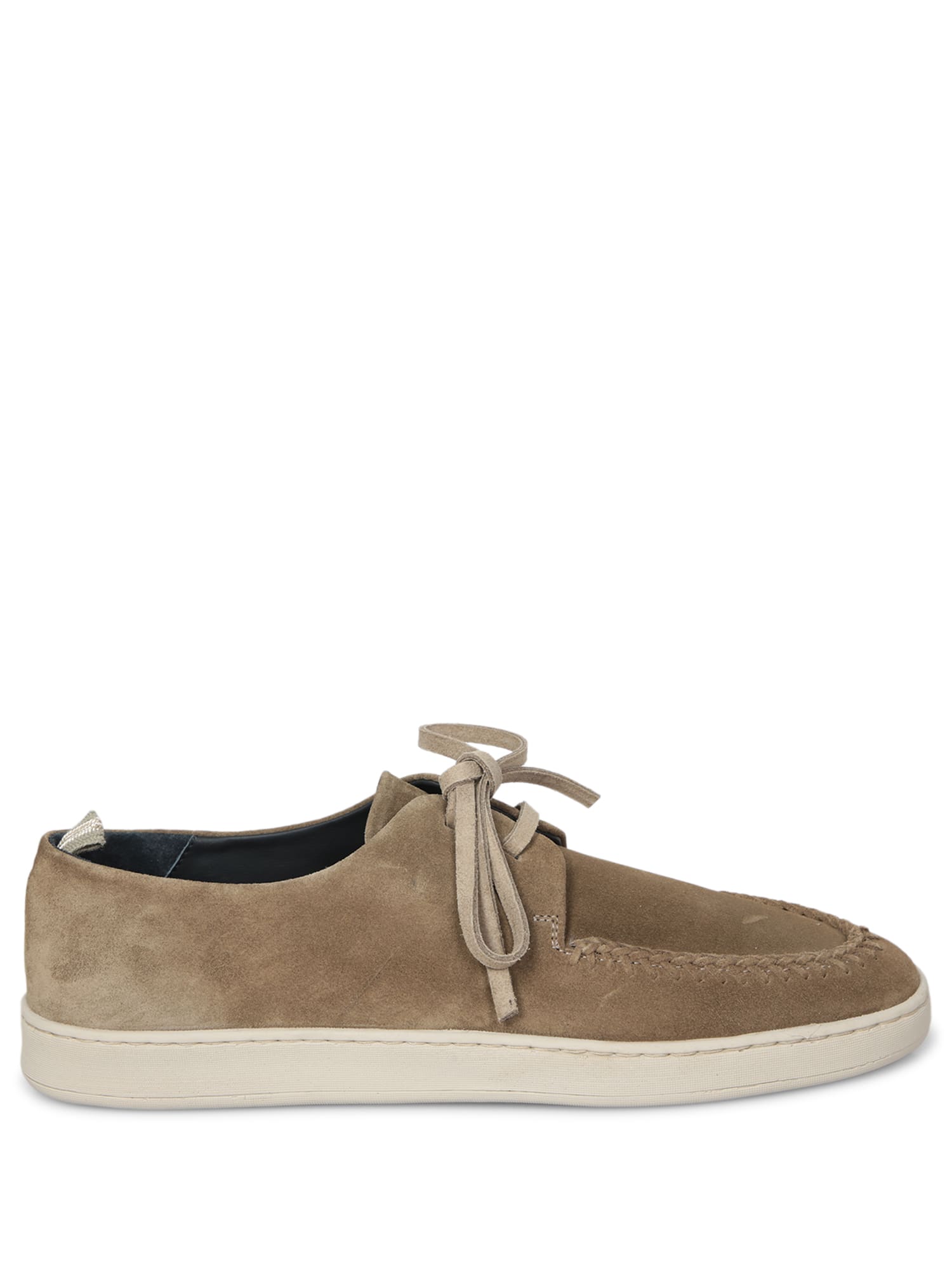 Herbie Lead Lace Suede Brown Loafer - Officine Creative - Modalova