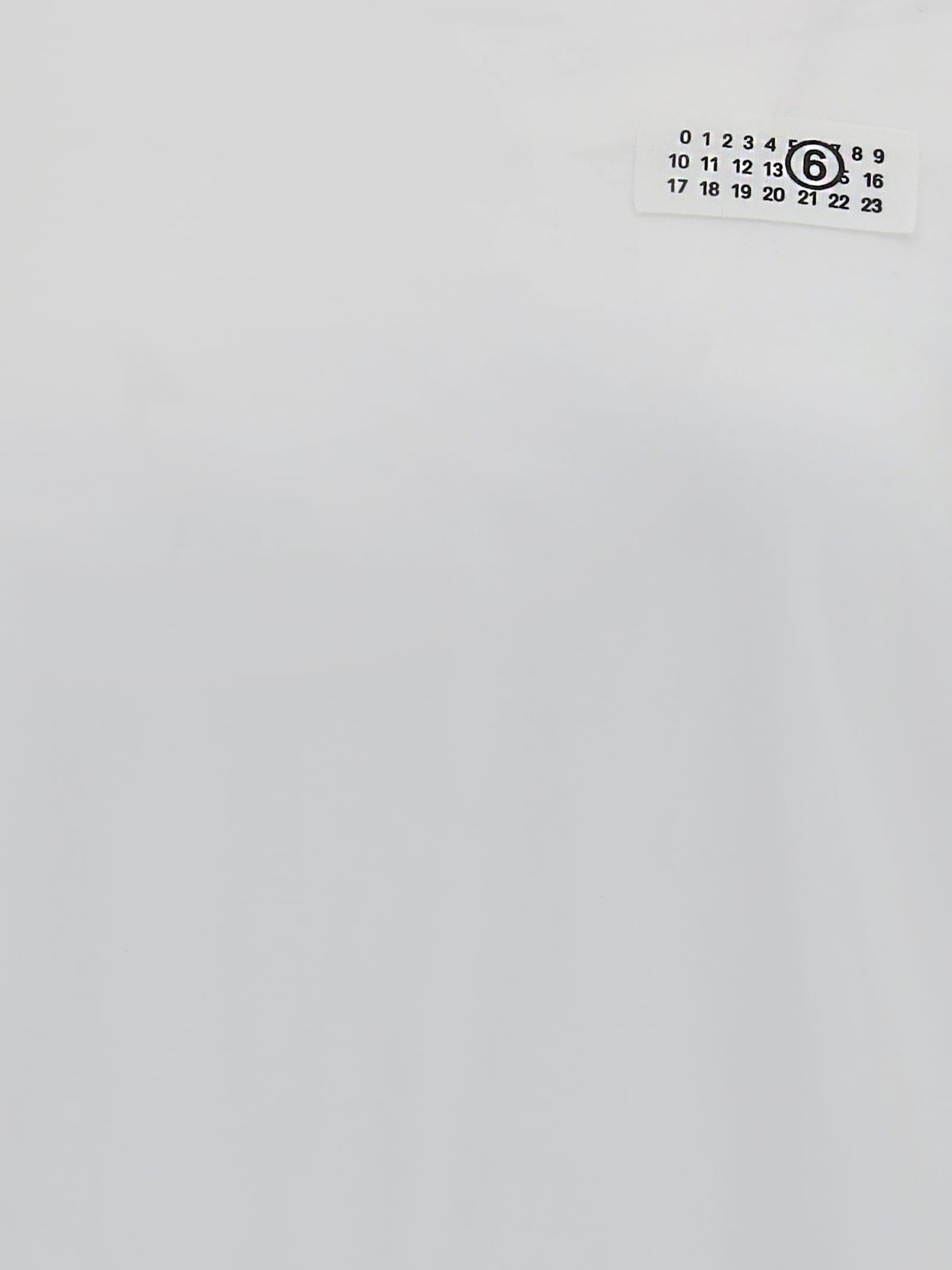 Mm6 Maison Margiela Cotton T-shirt In White